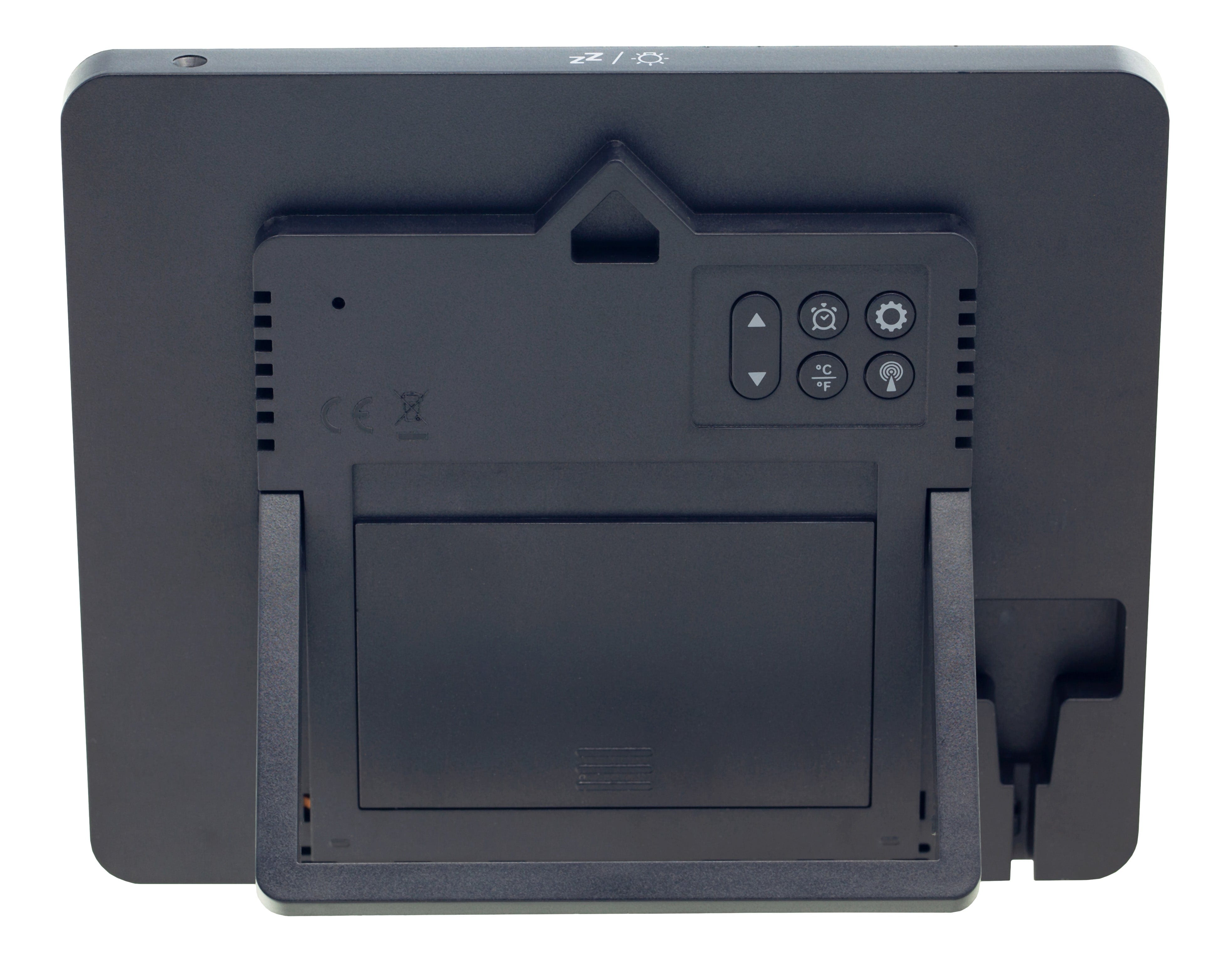 Digital Table/Wall Clock 17.3x14x2.7cm-RCC-Weather Station-ABS-NeXtime-"Oneforall" - Goat Corp