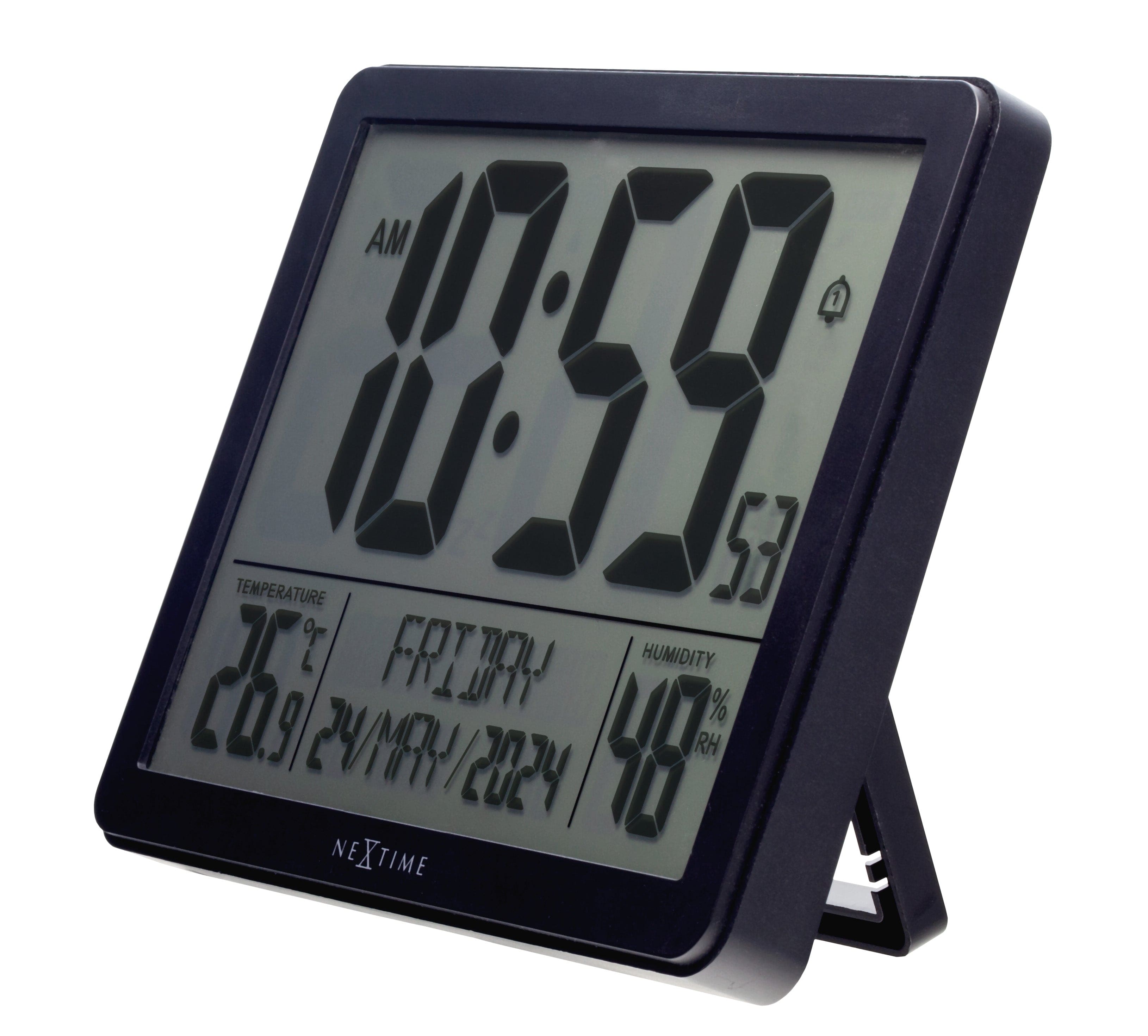 Digital Table/Wall Clock 17.3x14x2.7cm-RCC-Weather Station-ABS-NeXtime-"Oneforall" - Goat Corp
