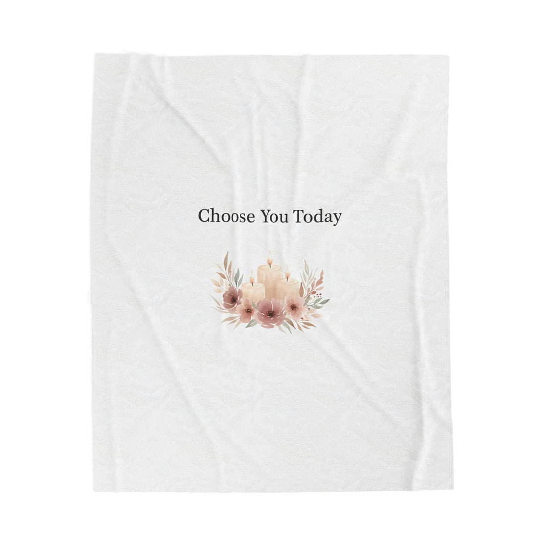 Choose You Today Velveteen Plush Blanket | Self‑Love Valentine, Self Care