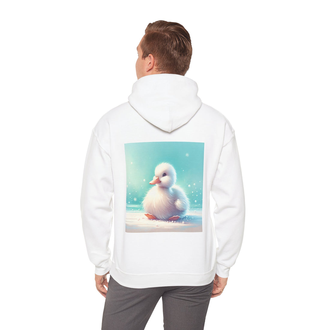 Cute Duckling Unisex Hooded Sweatshirt, Cozy Hoodie, Animal Lover Gift, Spring Fashion, Cute Sweatshirt, Comfortable Layering - Goat Corp