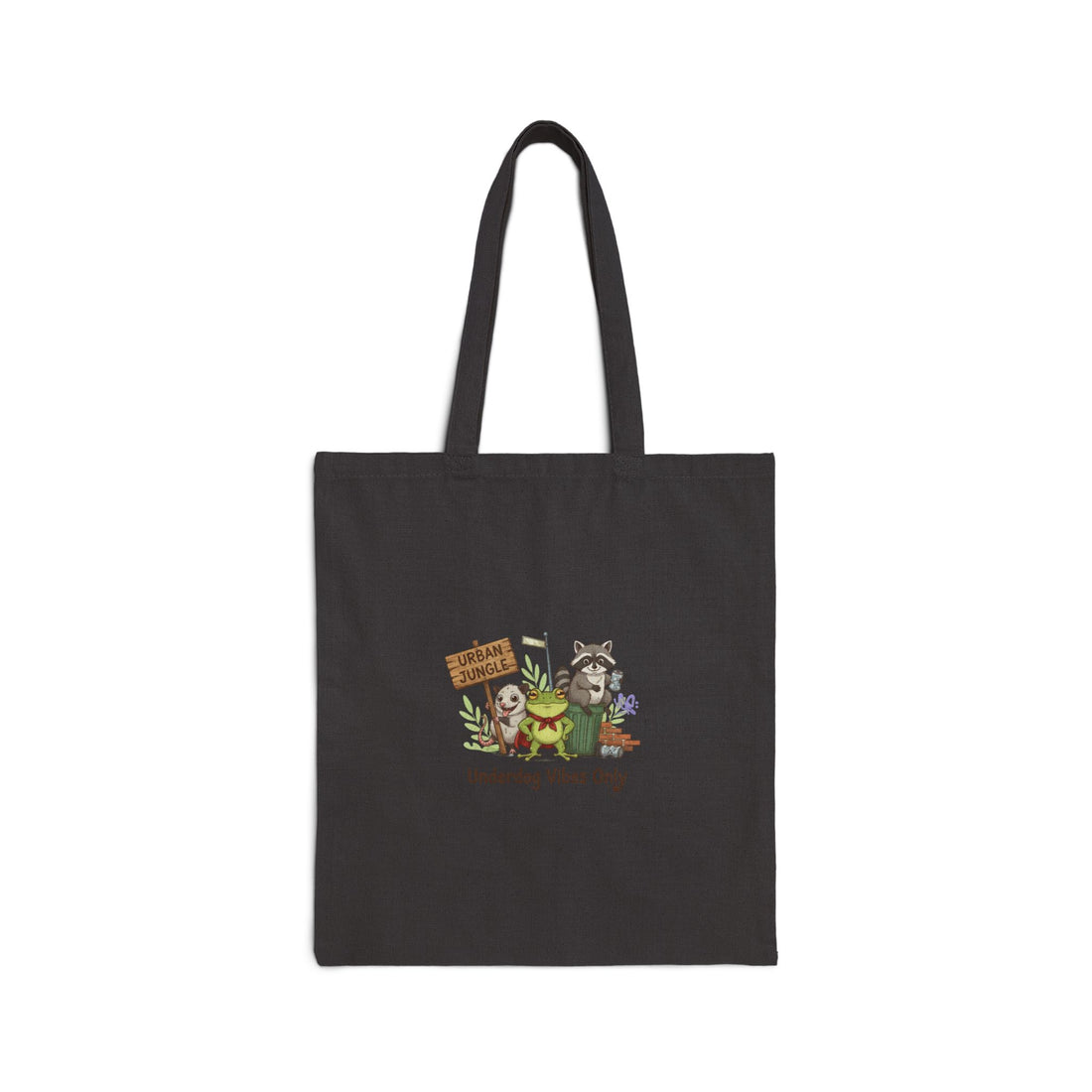 Underdog Vibes Only Tote | raccoon doodle, trash panda, possum art
