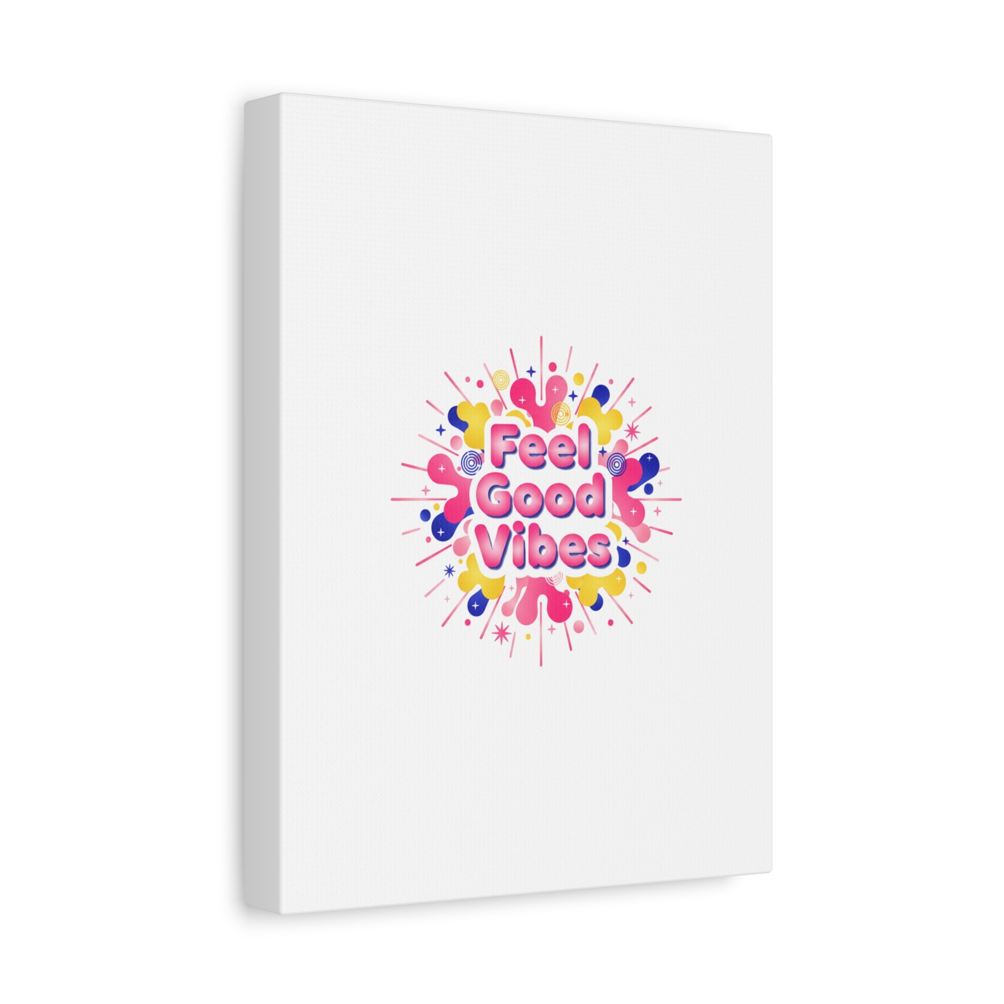 Feel Good Vibes Canvas | Dopamine Decor, Neon Gradient Squishy Art