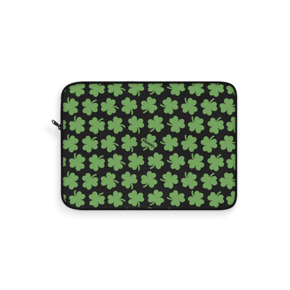 St. Patrick's Day Laptop Sleeve, Shamrock Green Tech Case, Holiday Gift, Computer Bag, Stylish Accessory - Goat Corp
