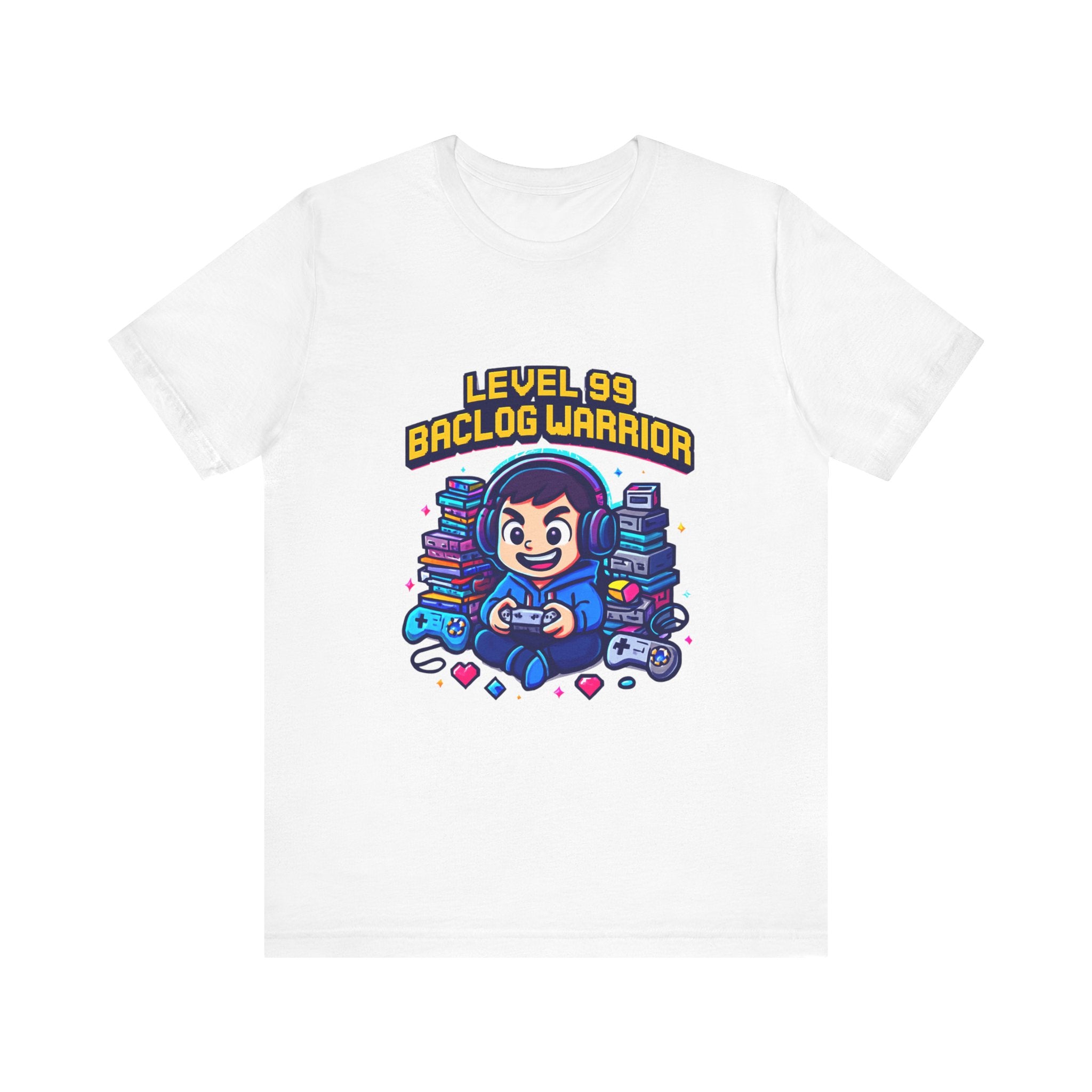 Gamer Tee — “Level 99 Baclog Warrior” Graphic T-Shirt