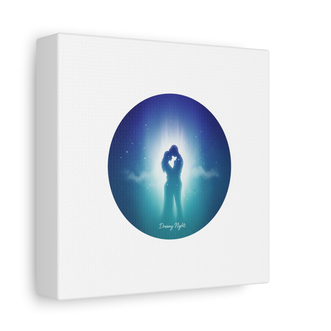 Dreamy Nightscape Canvas | Afterlight Atmospheric Print, Luminous Night Bloom