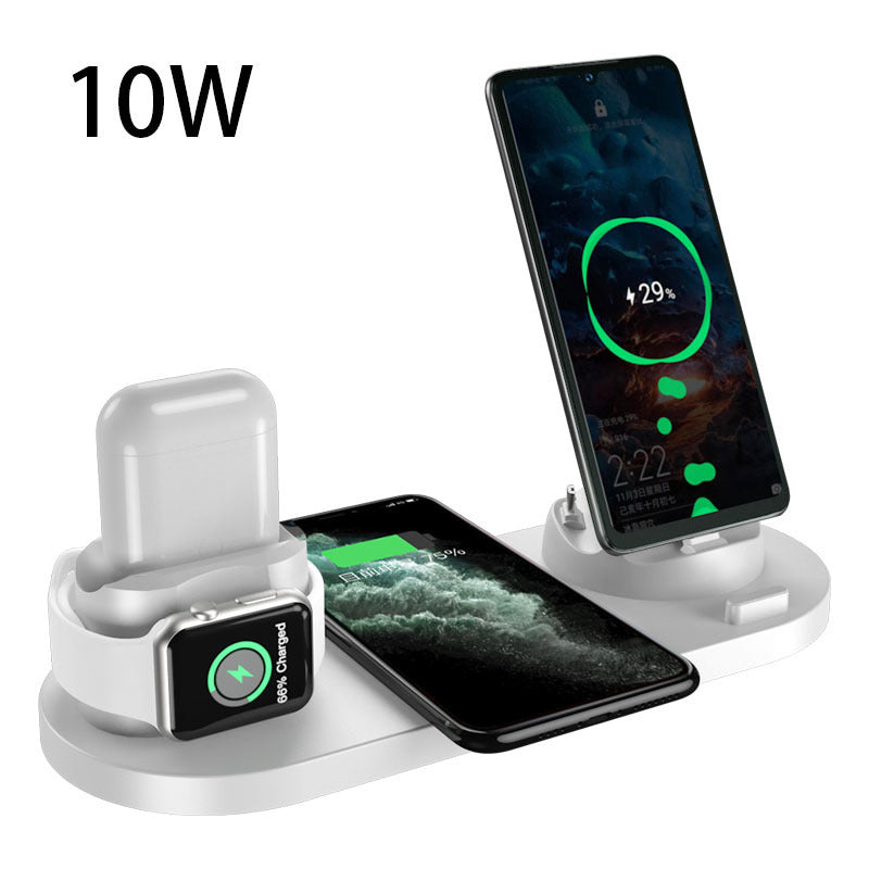 Wireless Charger For IPhone Fast Charger For Phone Fast Charging Pad For Phone Watch 6 In 1 Charging Dock Station - Goat Corp