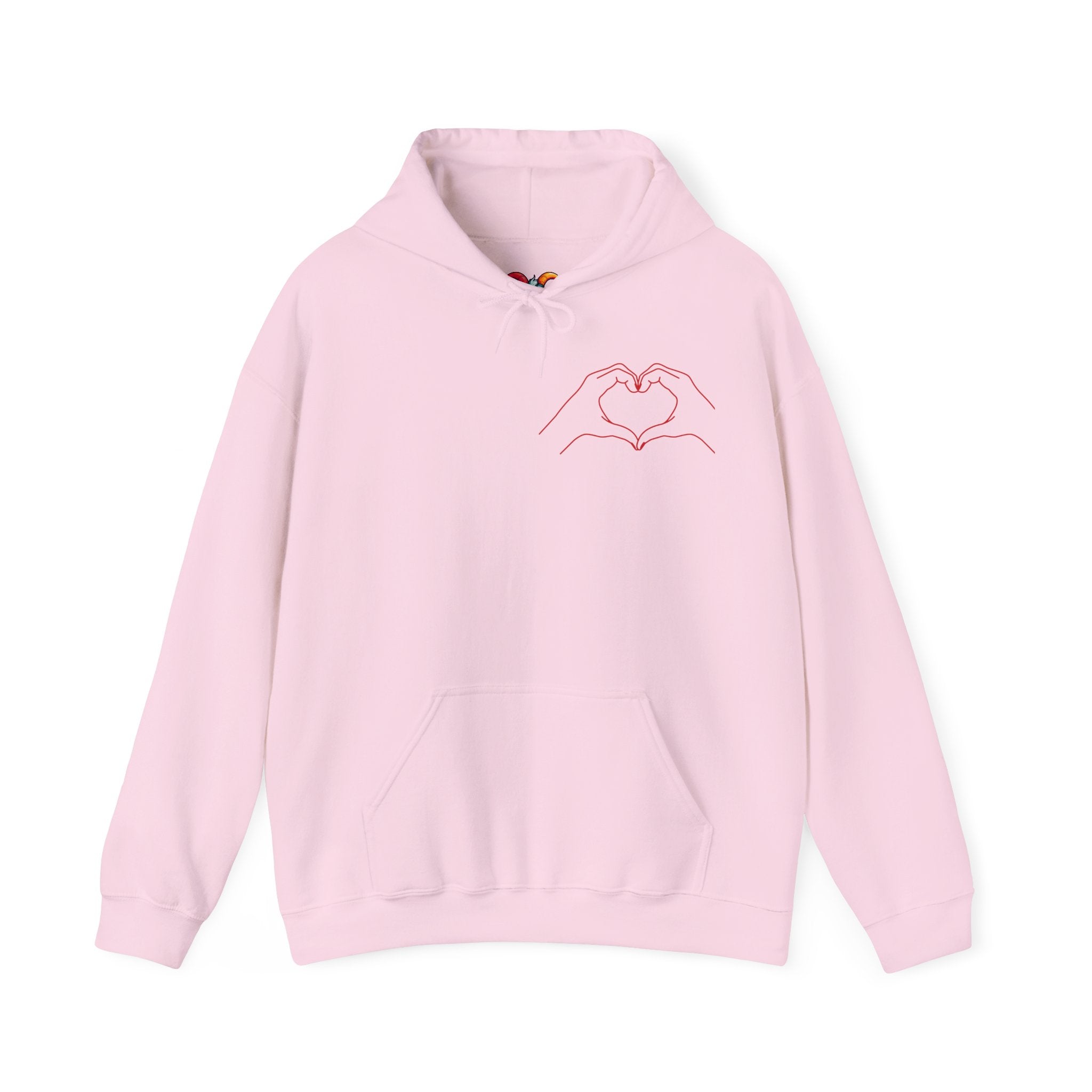 Heartfelt Love Hoodie, Unisex Hooded Sweatshirt for Couples, Valentine's Day Gift, Cozy Love Wear, Cute Friendship Sweatshirt - Goat Corp