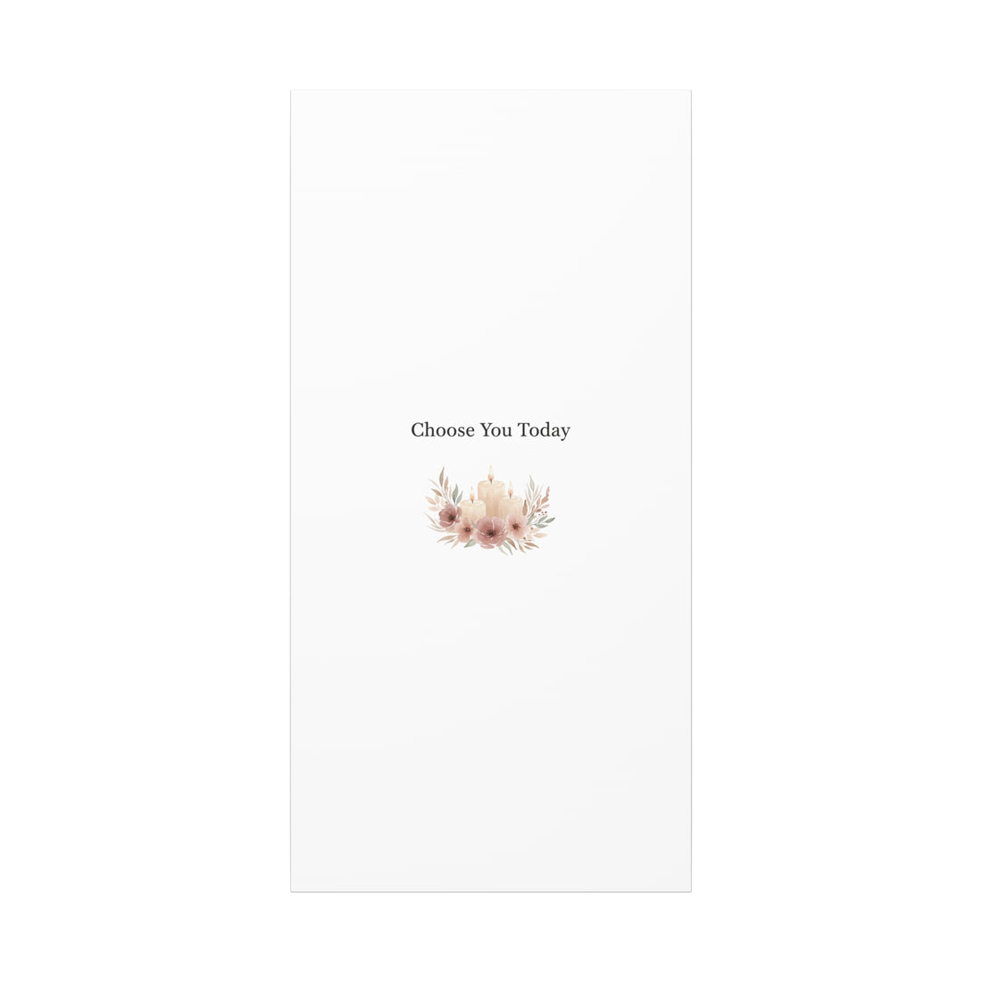 Choose You Today Canvas | Self-Love Valentine, Self Care Wall Art