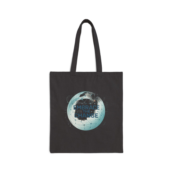 Embrace the Change Canvas Tote Bag — Eco-Friendly Reusable Market Bag