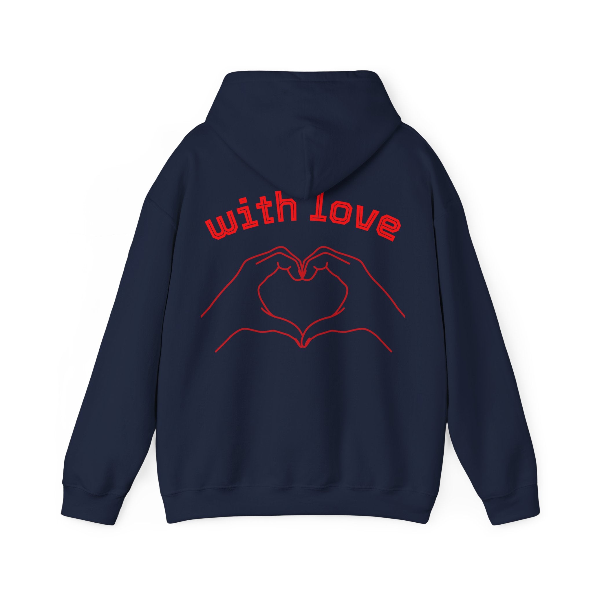 Heartfelt Love Hoodie, Unisex Hooded Sweatshirt for Couples, Valentine's Day Gift, Cozy Love Wear, Cute Friendship Sweatshirt - Goat Corp