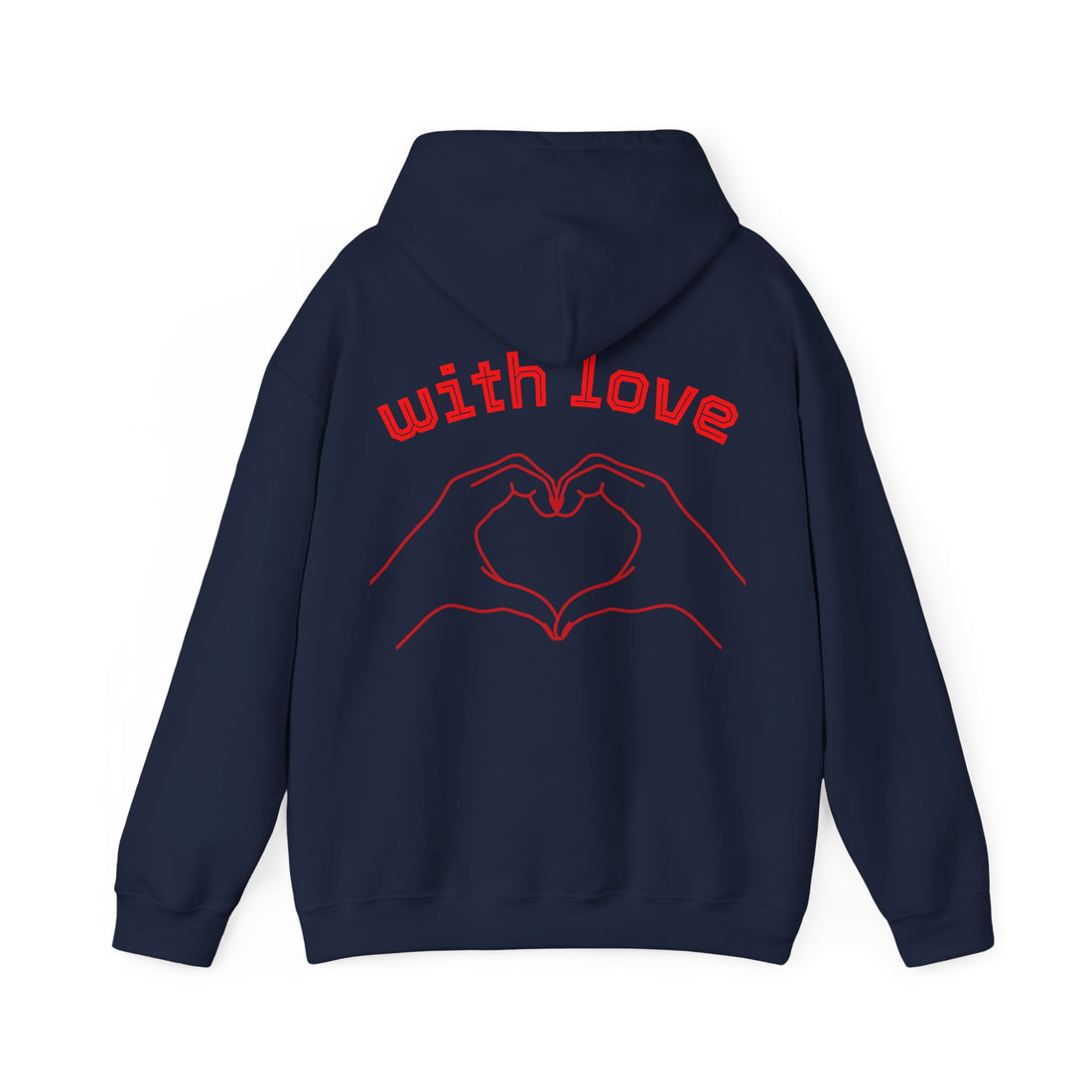 Heartfelt Love Hoodie, Unisex Hooded Sweatshirt for Couples, Valentine's Day Gift, Cozy Love Wear, Cute Friendship Sweatshirt - Goat Corp