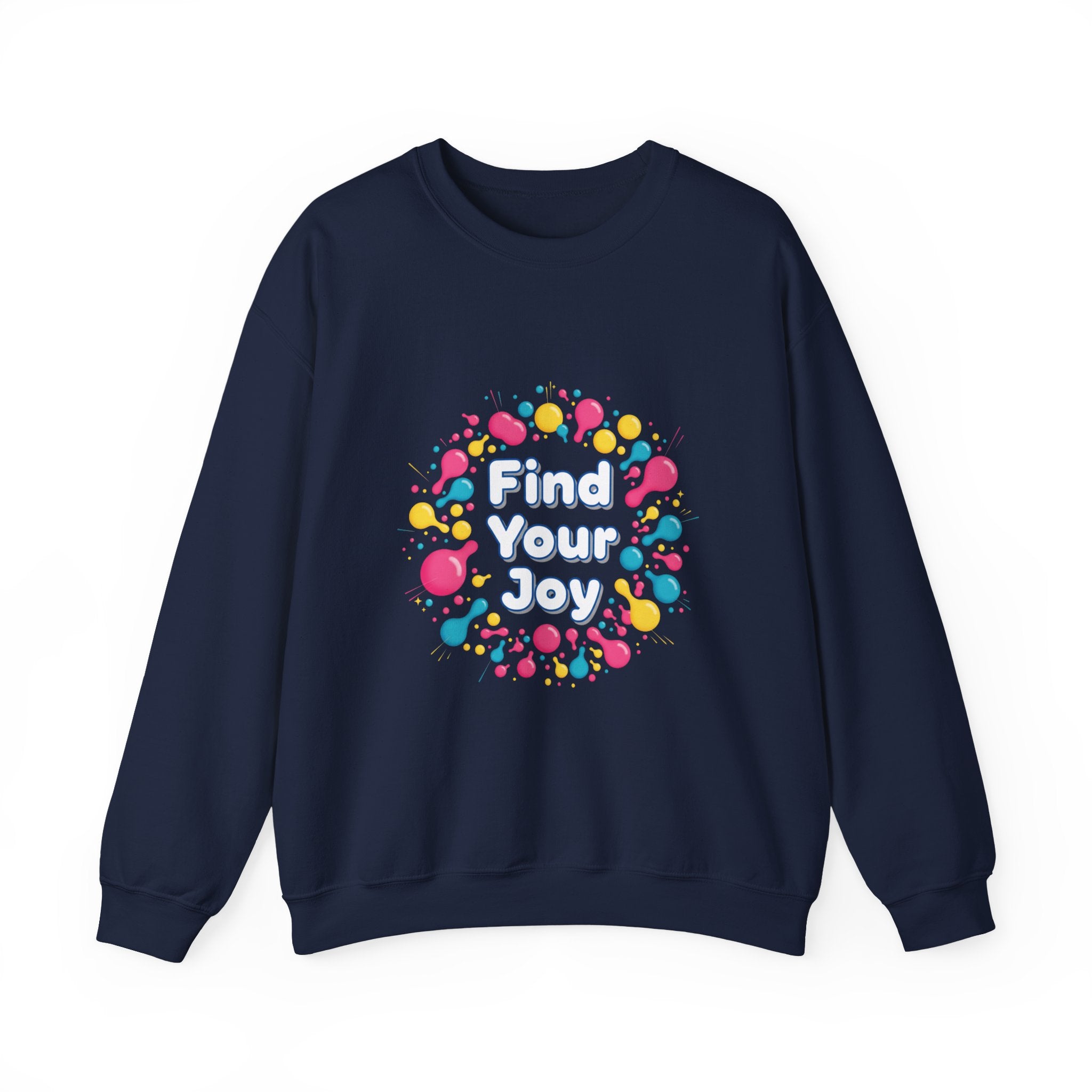Find Your Joy Sweatshirt | dopamine decor, neon squiggle art