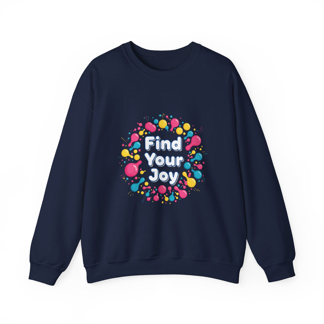 Find Your Joy Sweatshirt | dopamine decor, neon squiggle art