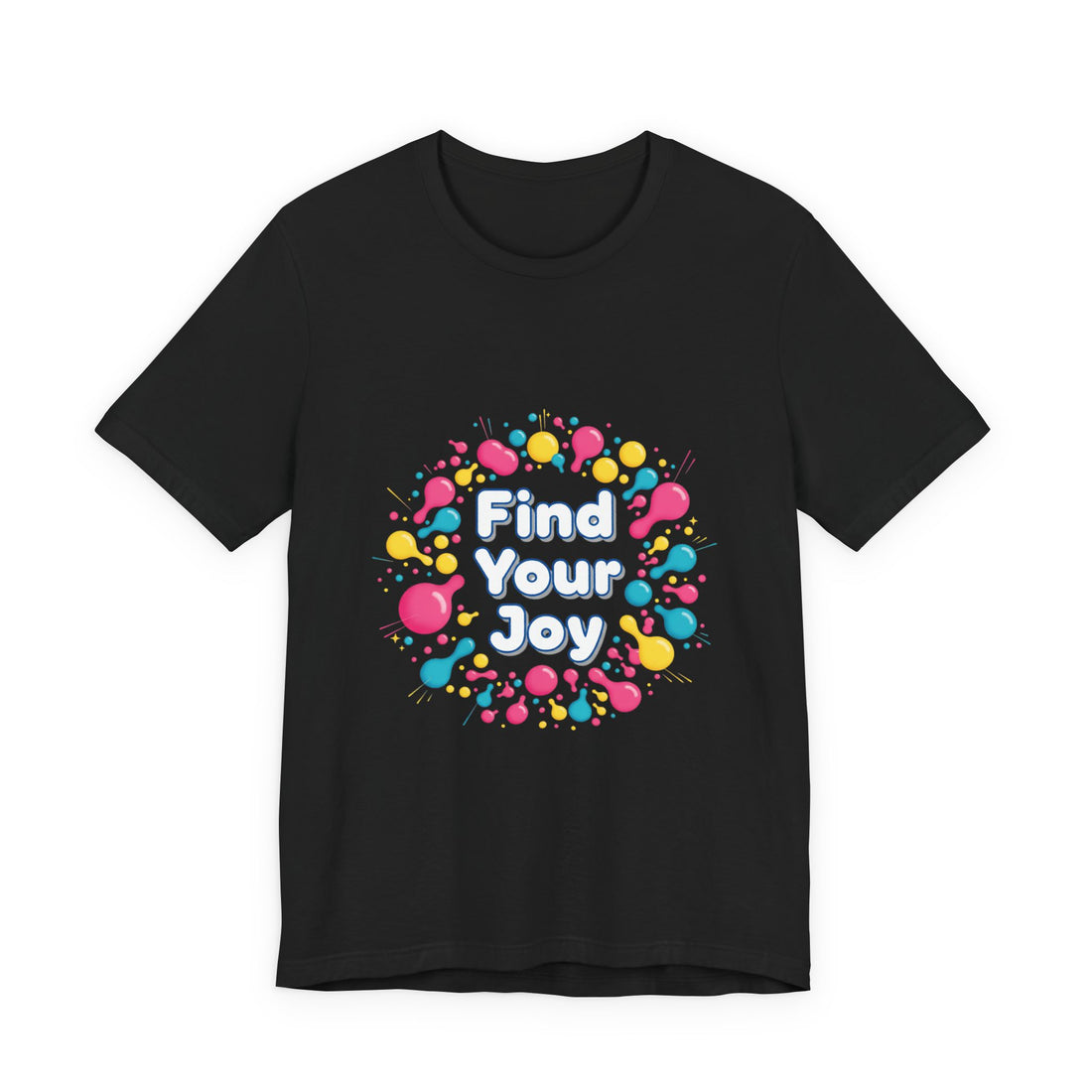 Find Your Joy T-Shirt | Dopamine Decor, Neon Gradient Squiggle Art