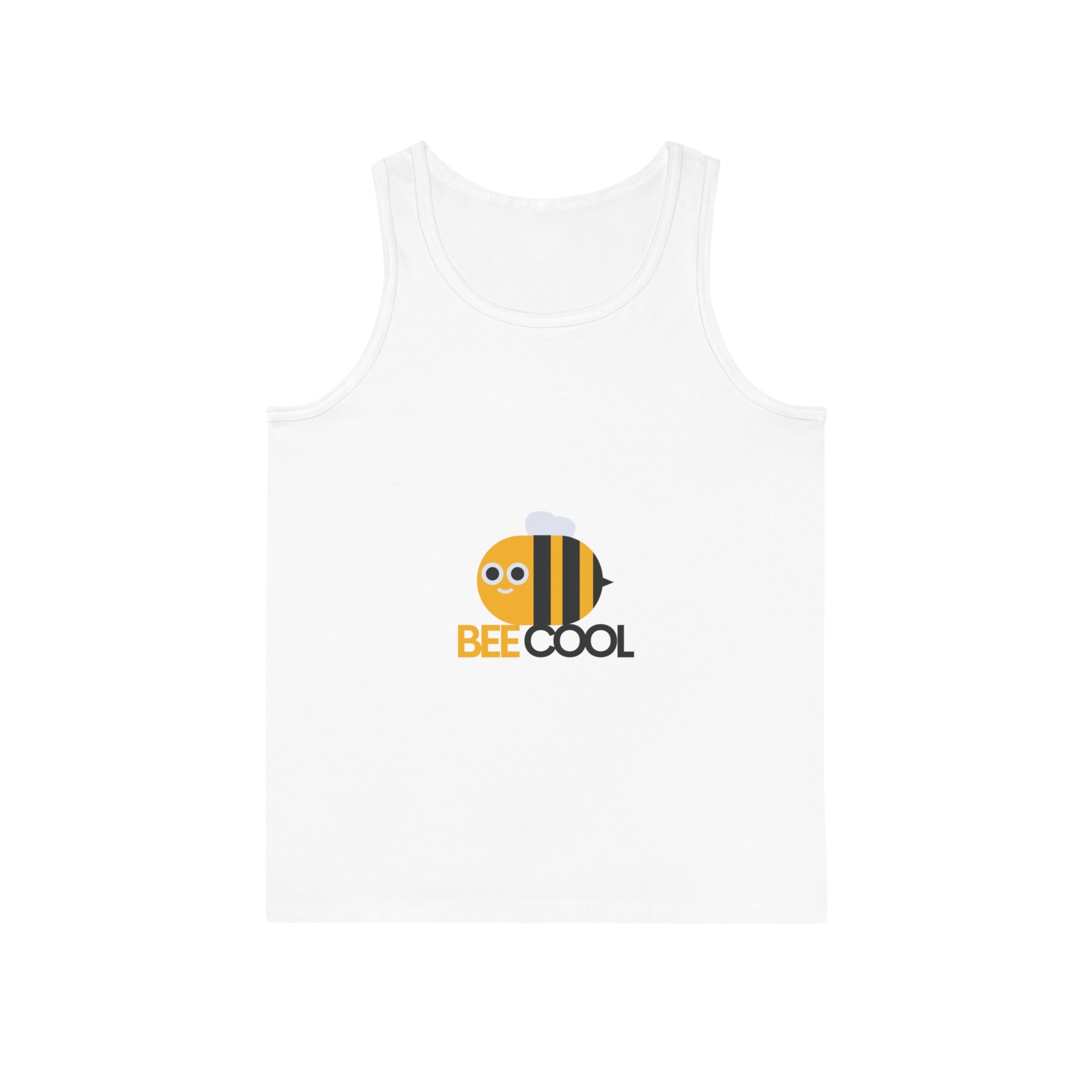 Bee Cool Unisex Softstyle™ Tank Top, Summer Wear, Gift for Bee Lovers, Cute Bee Tank, Funny Bee Message - Goat Corp