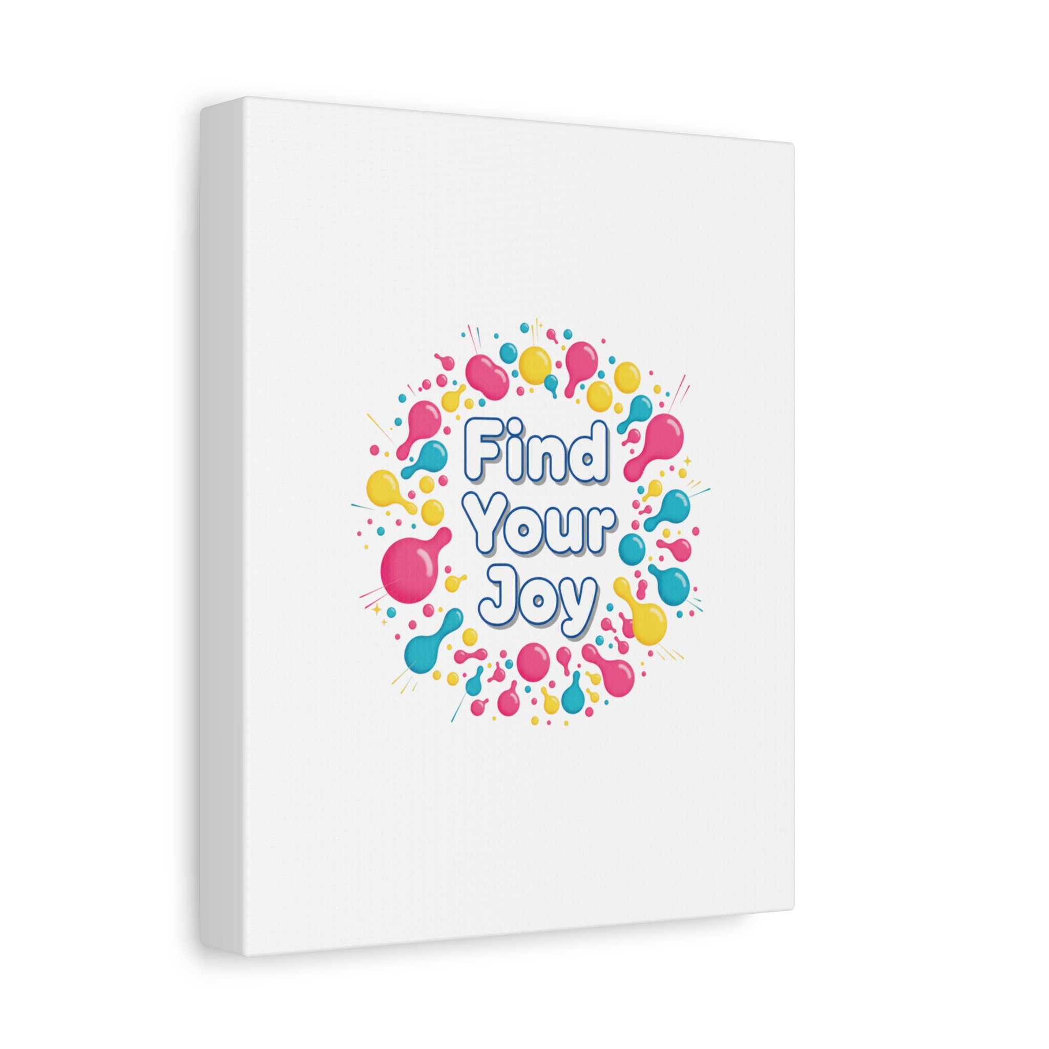 Find Your Joy Canvas | Dopamine Decor, Neon Gradient Squiggle Art