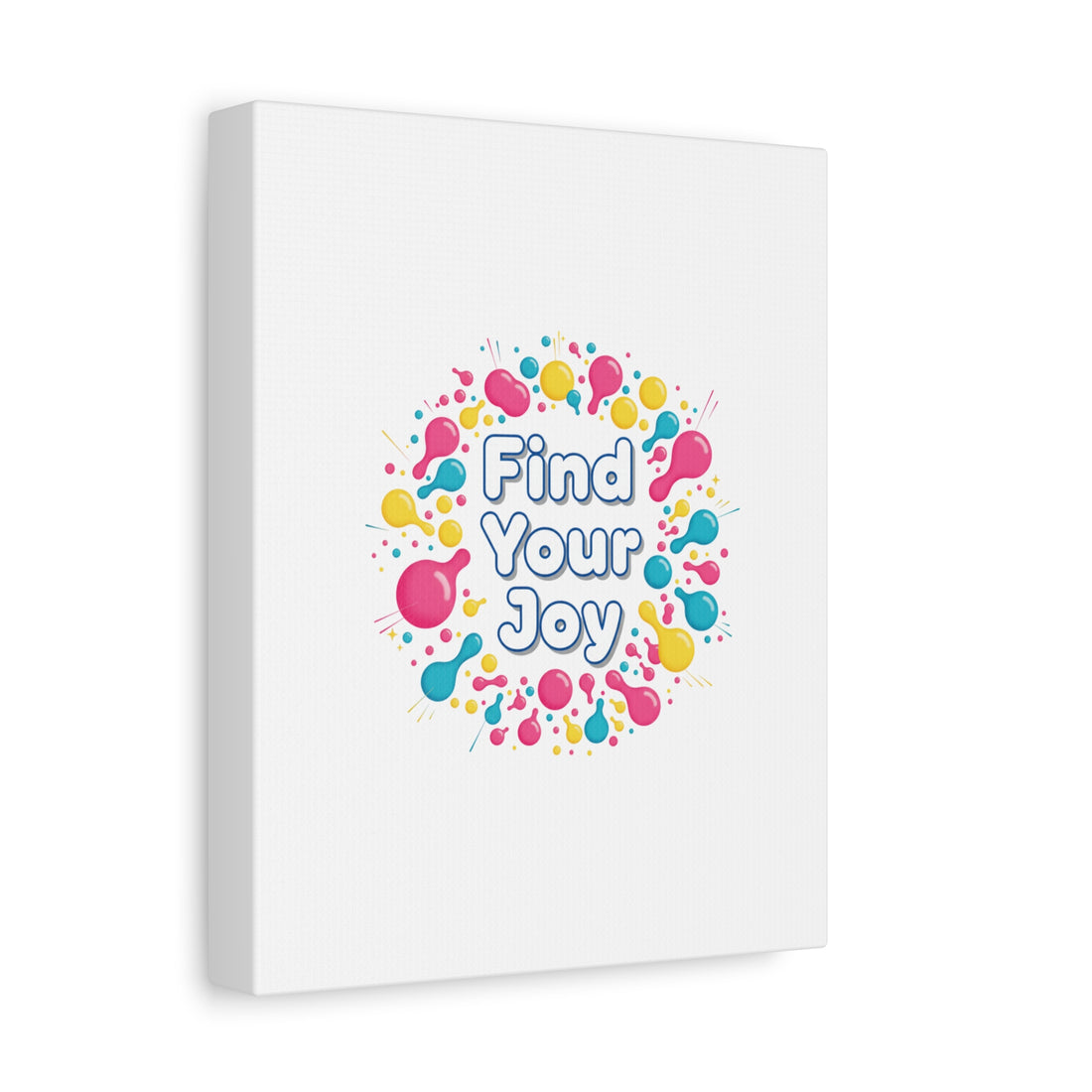 Find Your Joy Canvas | Dopamine Decor, Neon Gradient Squiggle Art