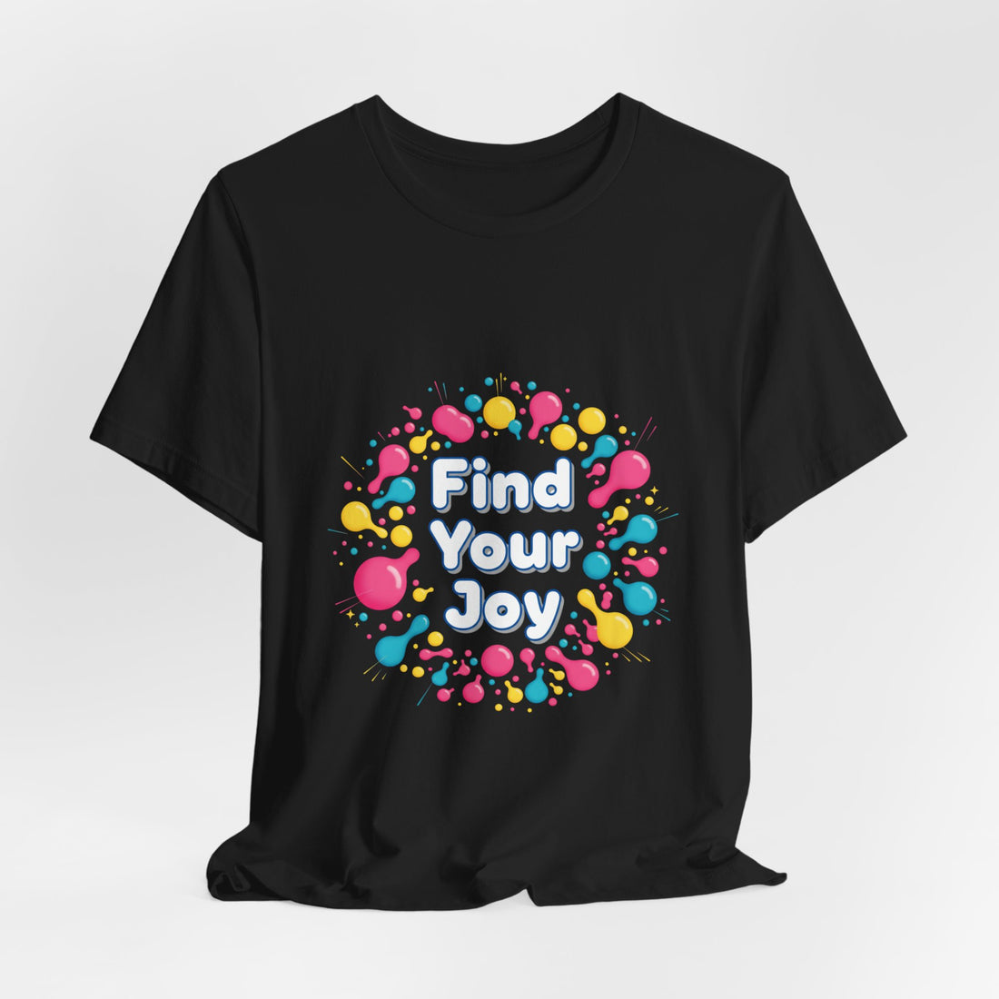 Find Your Joy T-Shirt | Dopamine Decor, Neon Gradient Squiggle Art