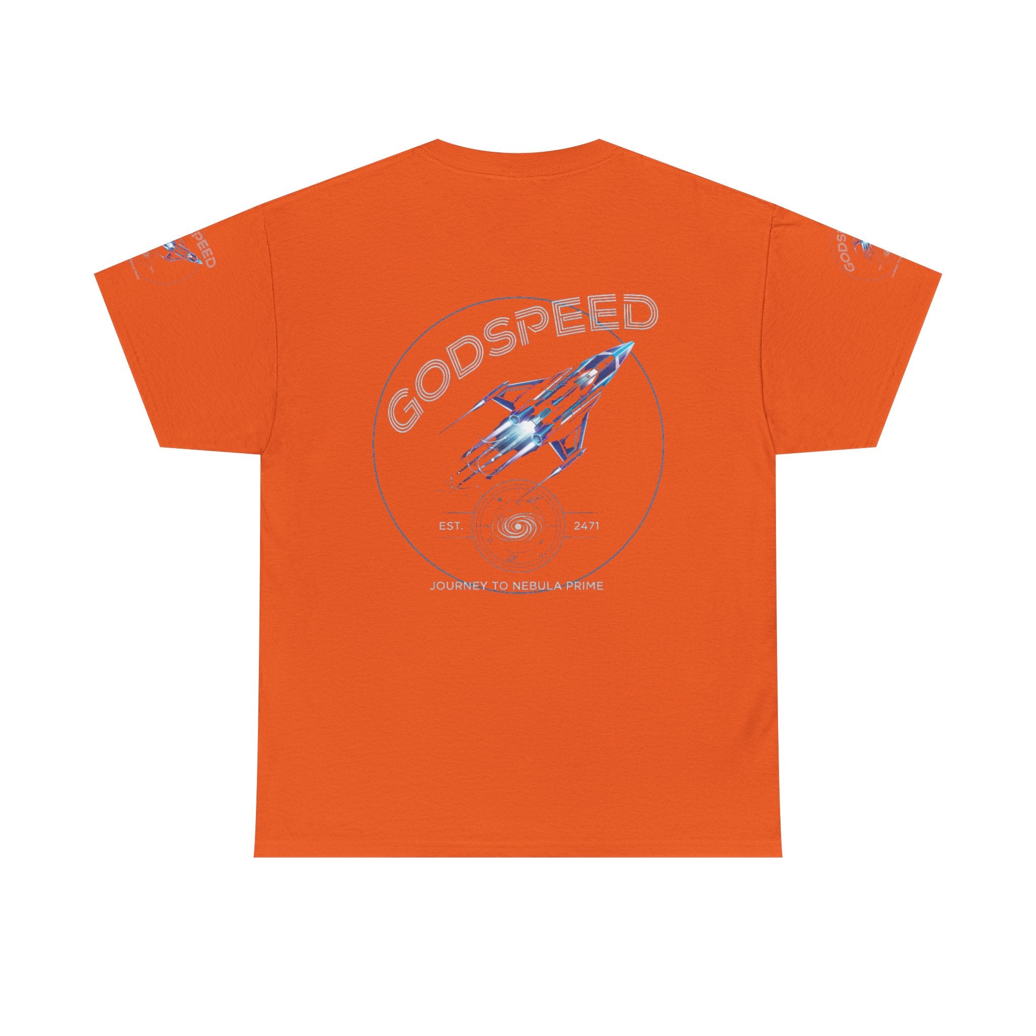 Rocket Space Unisex Tee - Godspeed to the Stars Design - Goat Corp