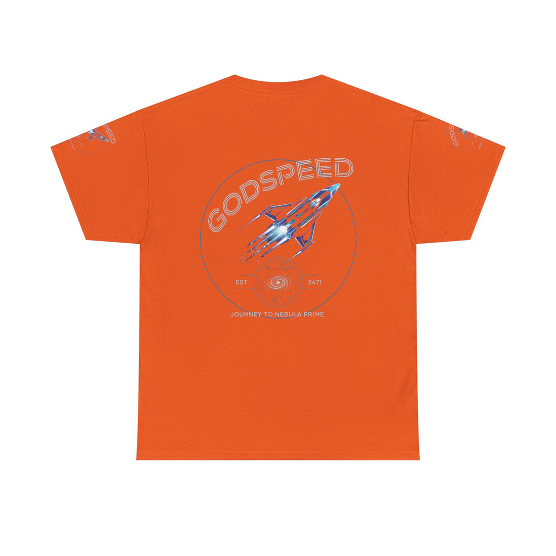 Rocket Space Unisex Tee - Godspeed to the Stars Design - Goat Corp