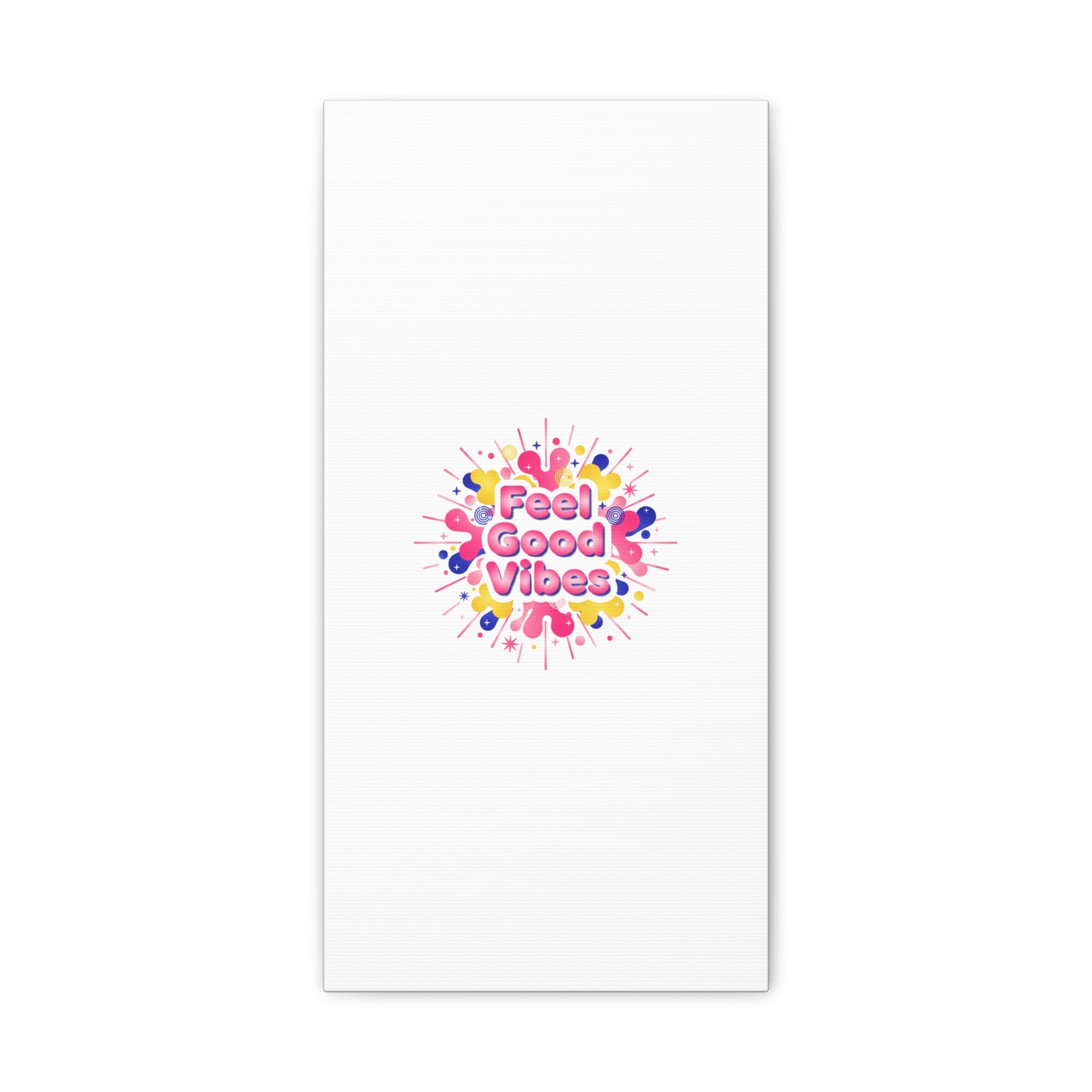 Feel Good Vibes Canvas | Dopamine Decor, Neon Gradient Squishy Art