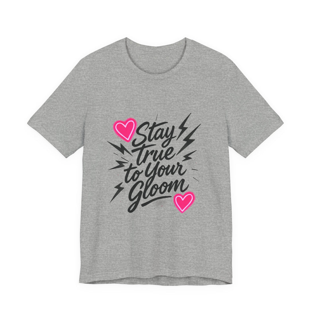 Stay True To Your Gloom T-Shirt — Heart & Lightning Retro Graphic Tee
