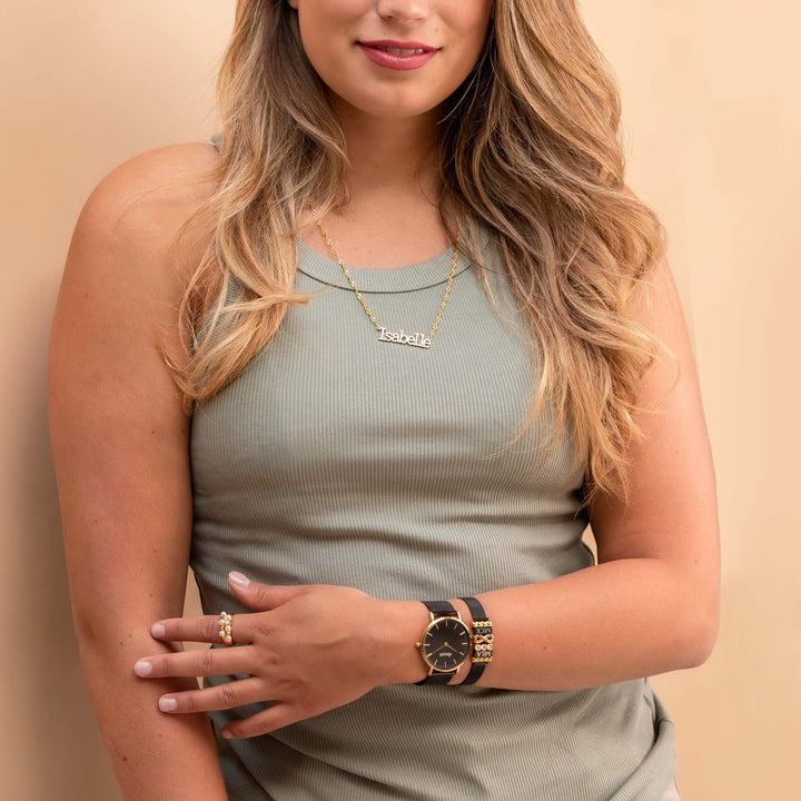 Vivola name necklace rosé gold