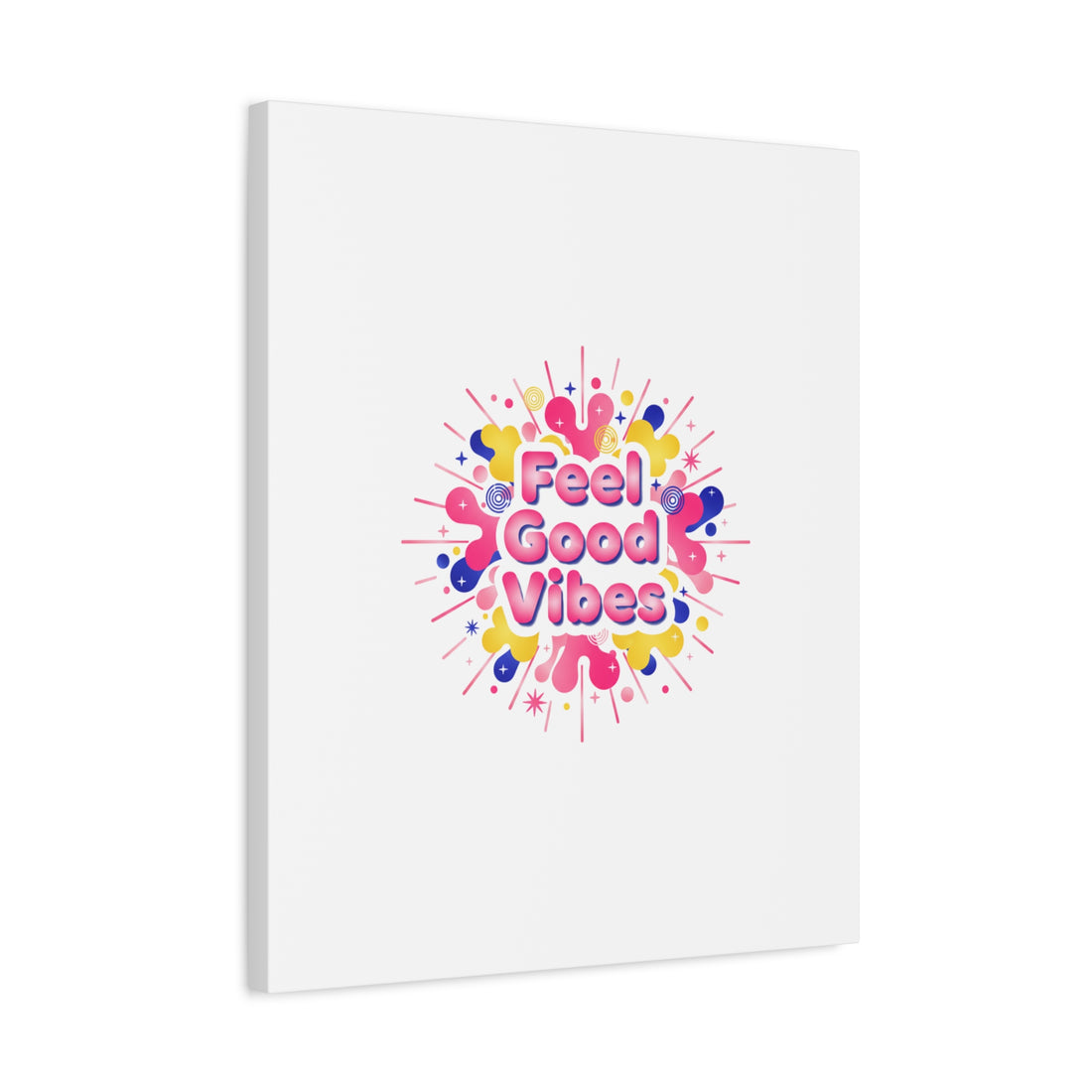 Feel Good Vibes Canvas | Dopamine Decor, Neon Gradient Squishy Art