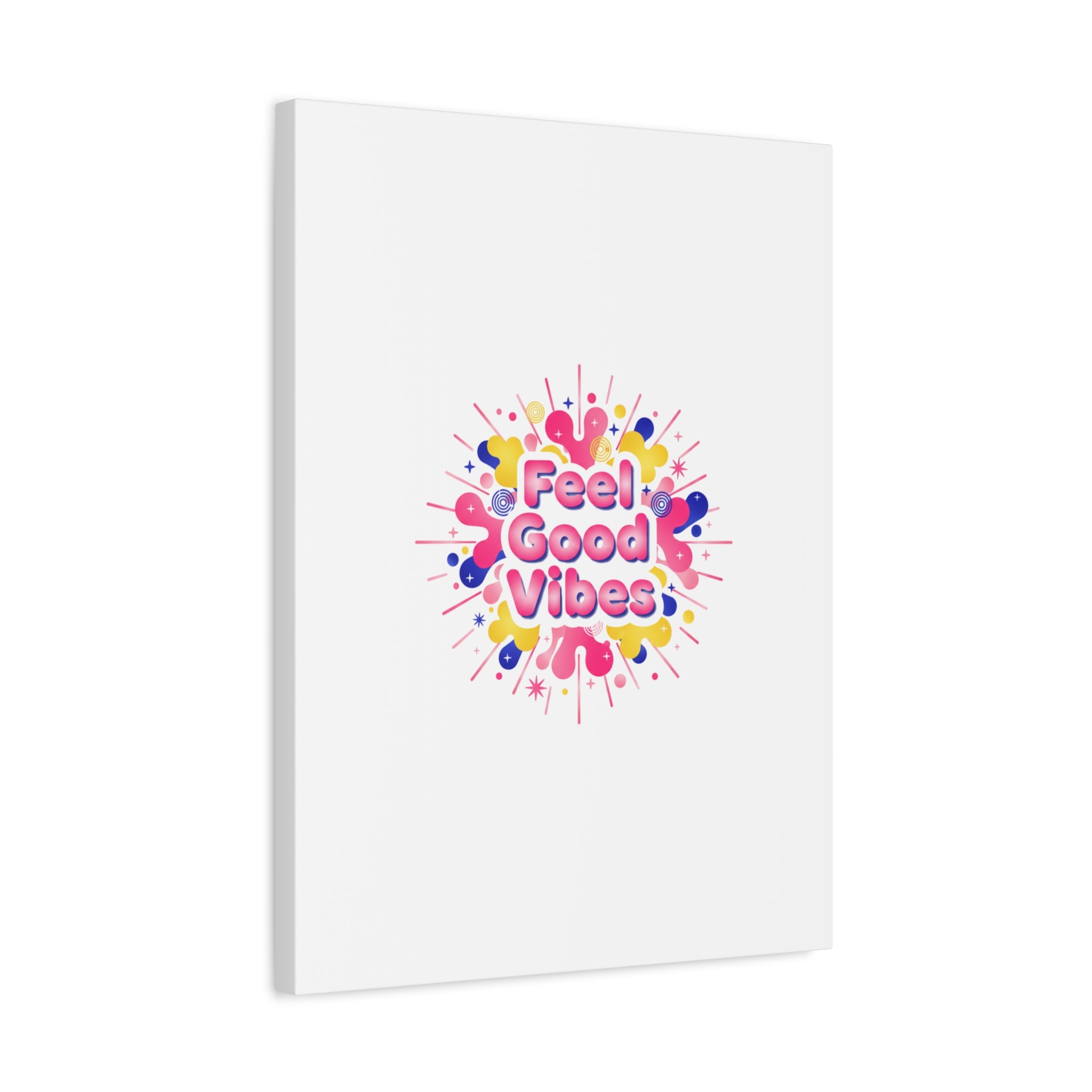 Feel Good Vibes Canvas | Dopamine Decor, Neon Gradient Squishy Art