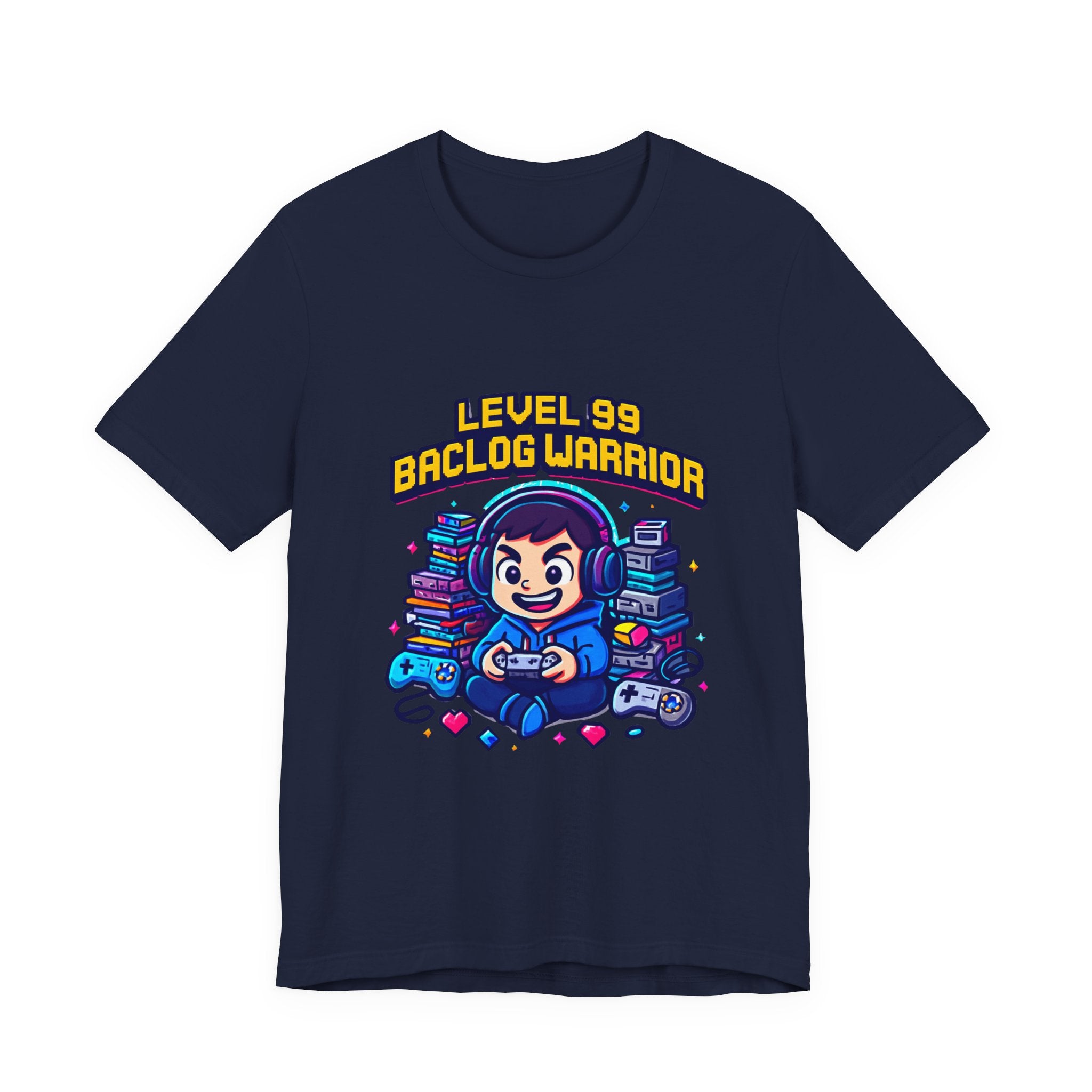 Gamer Tee — “Level 99 Baclog Warrior” Graphic T-Shirt