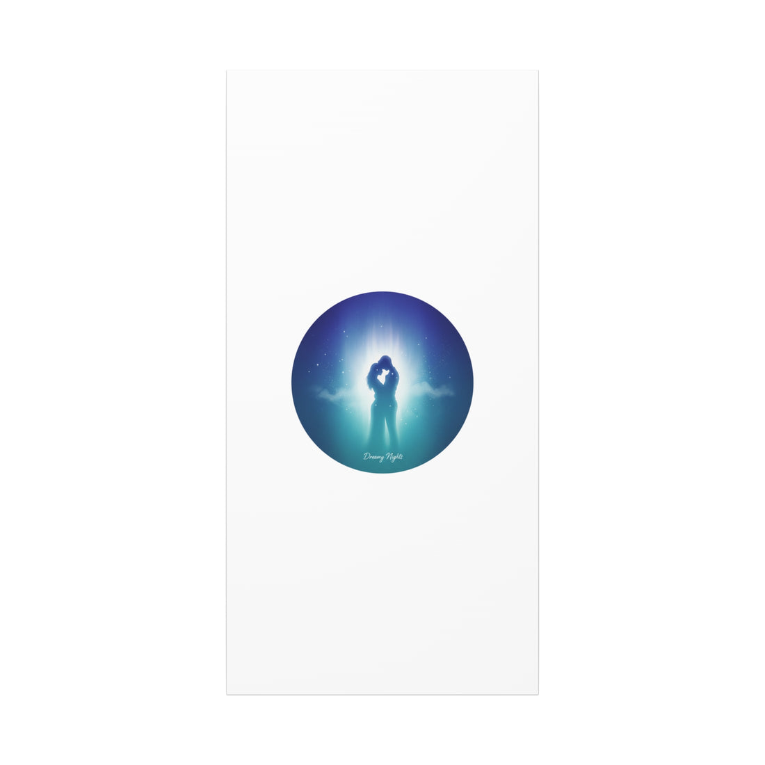 Dreamy Nightscape Canvas | Afterlight Atmospheric Print, Luminous Night Bloom