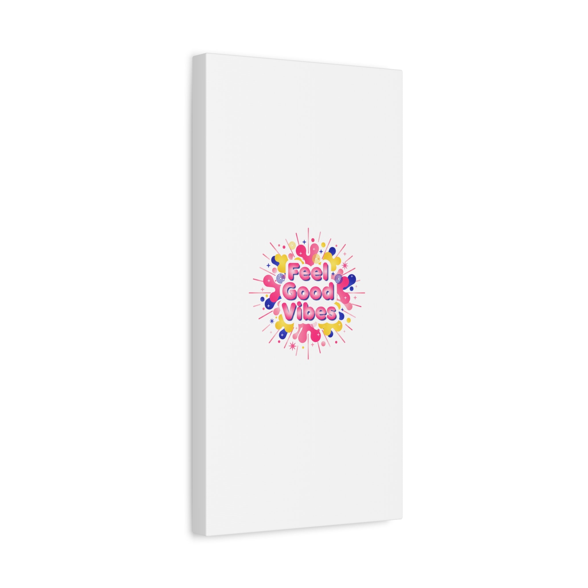 Feel Good Vibes Canvas | Dopamine Decor, Neon Gradient Squishy Art