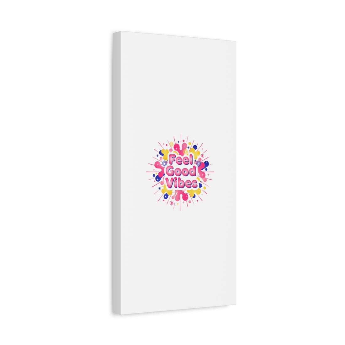 Feel Good Vibes Canvas | Dopamine Decor, Neon Gradient Squishy Art