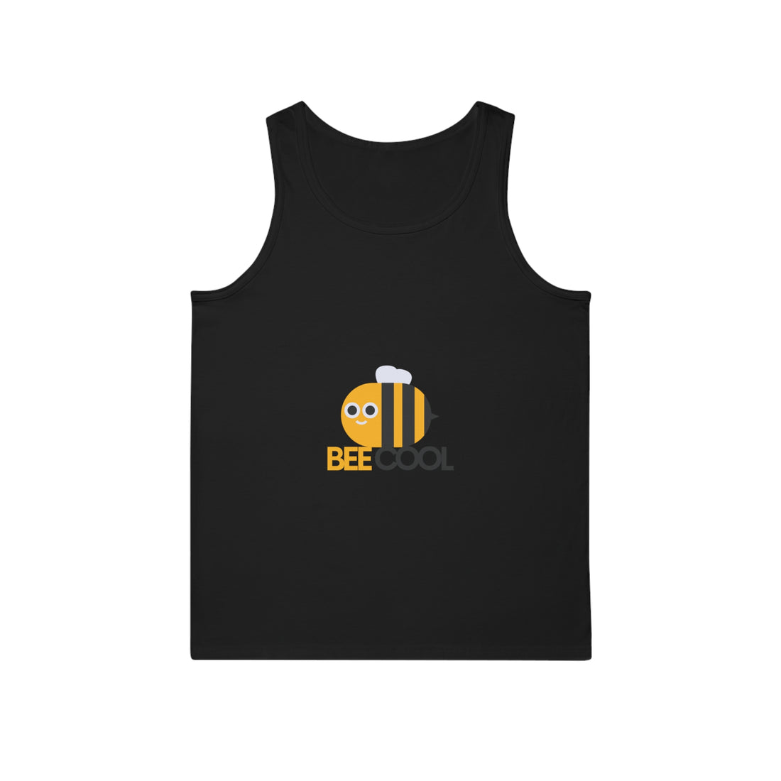 Bee Cool Unisex Softstyle™ Tank Top, Summer Wear, Gift for Bee Lovers, Cute Bee Tank, Funny Bee Message - Goat Corp
