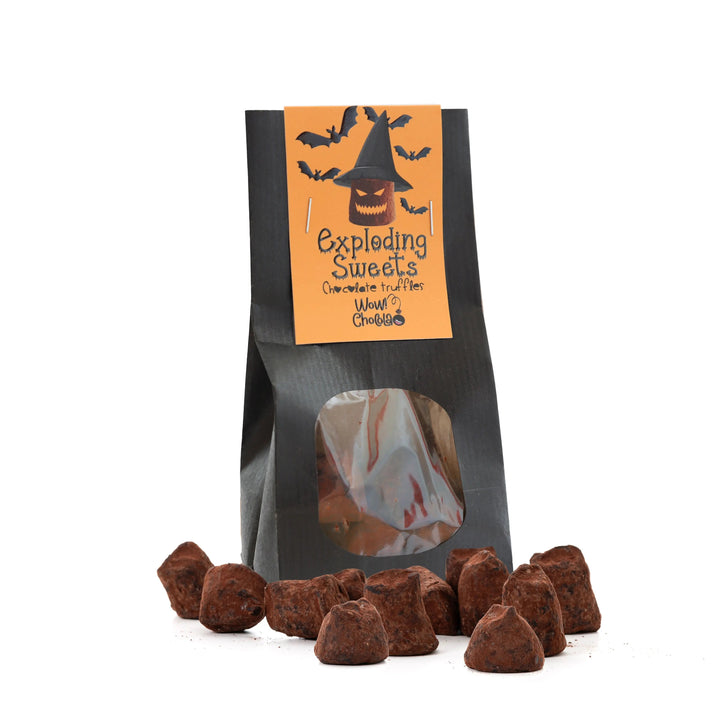 Exploding Sweets - Halloween Chocolate Truffles - Biodegradable bags 130g - Goat Corp