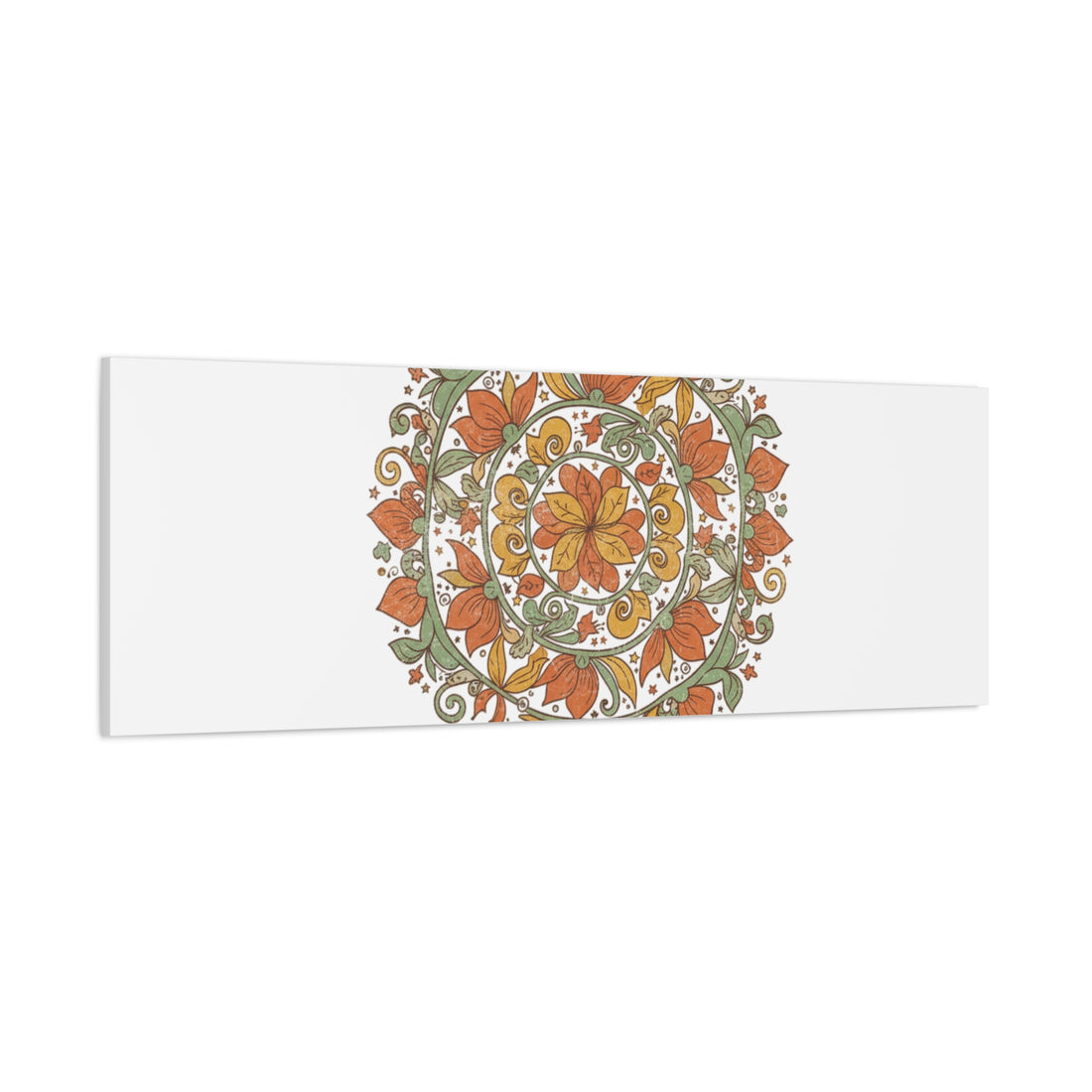 Stay Wild Mandala Canvas, Boho Paisley Wall Art | Artisanal Boho Print
