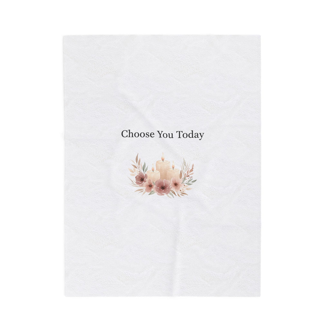 Choose You Today Velveteen Plush Blanket | Self‑Love Valentine, Self Care