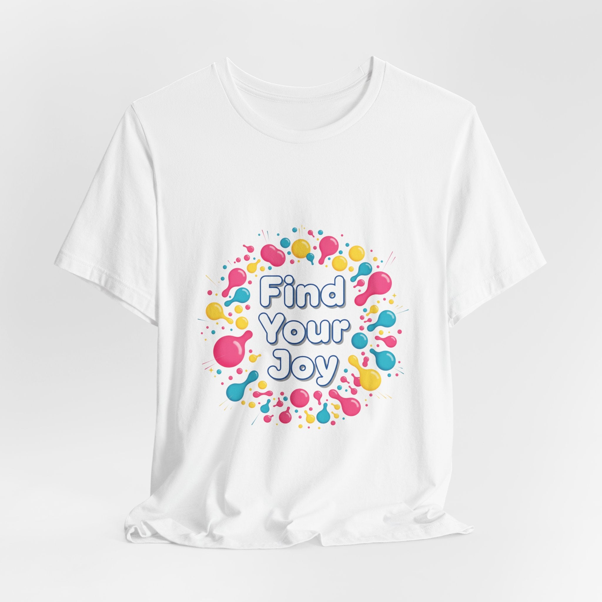 Find Your Joy T-Shirt | Dopamine Decor, Neon Gradient Squiggle Art