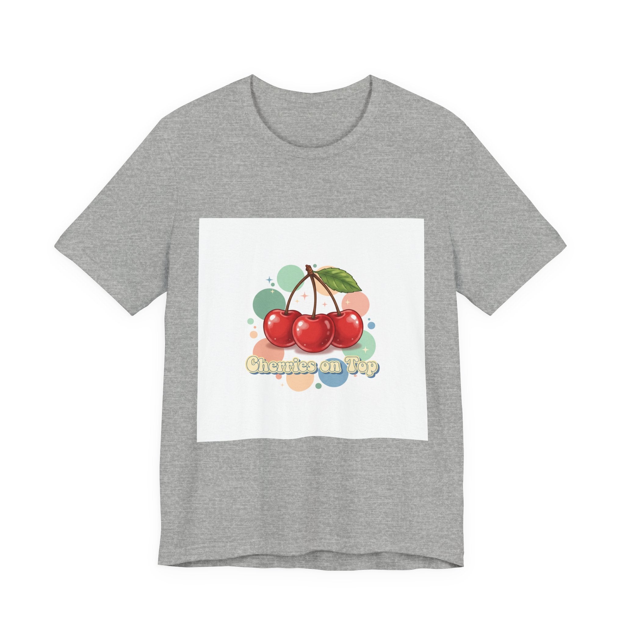 Cherry Cluster Tee | vintage cherry design, kawaii fruit graphic
