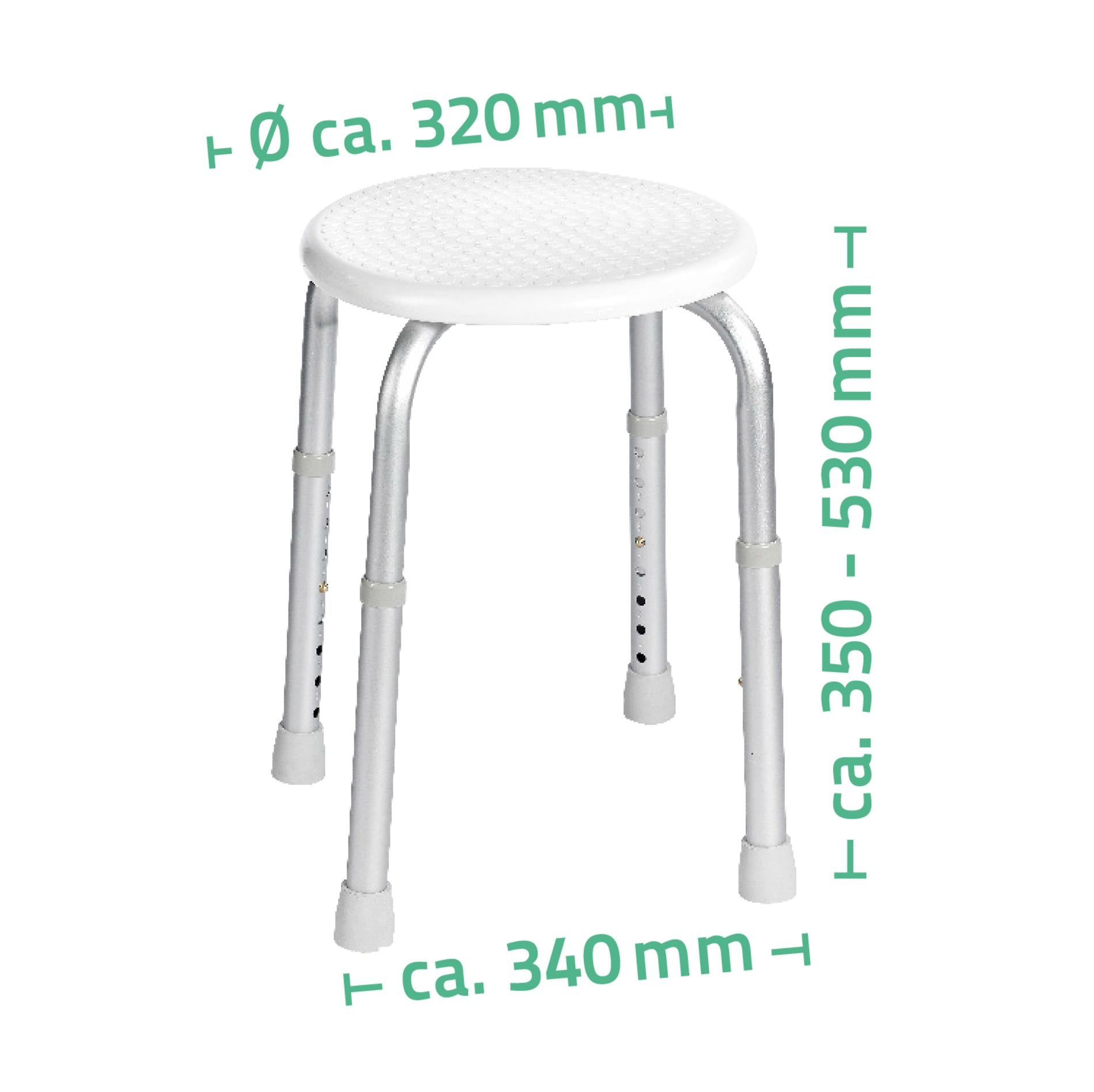 A00603101 Badkamerkrukje Rond Wit