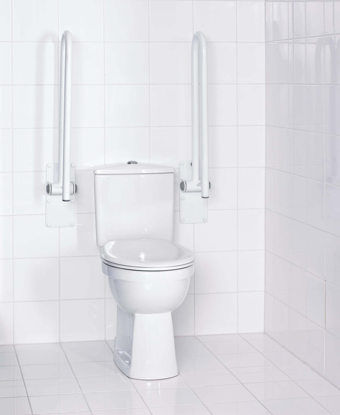 A0130201 Opklapbare Beugel Wit Lang