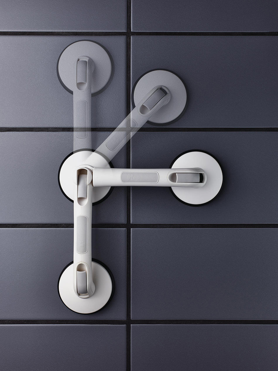 A0256001 Hoekbadgreep Met 3 Zuignappen 'Premium'