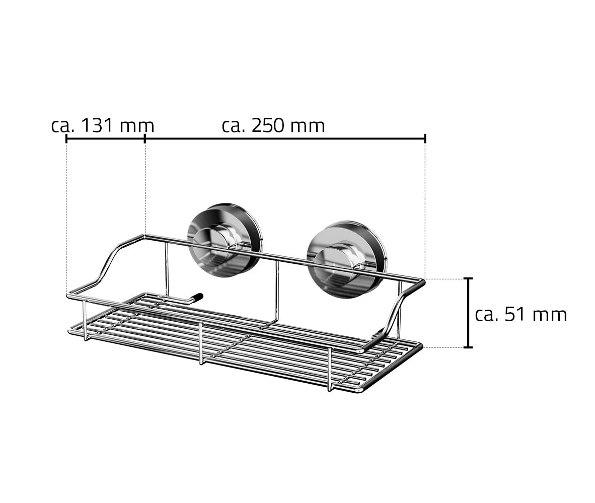 Z12010000 Doucherekje  250 X 95 X 142 Mm, Rvs/Kunststof