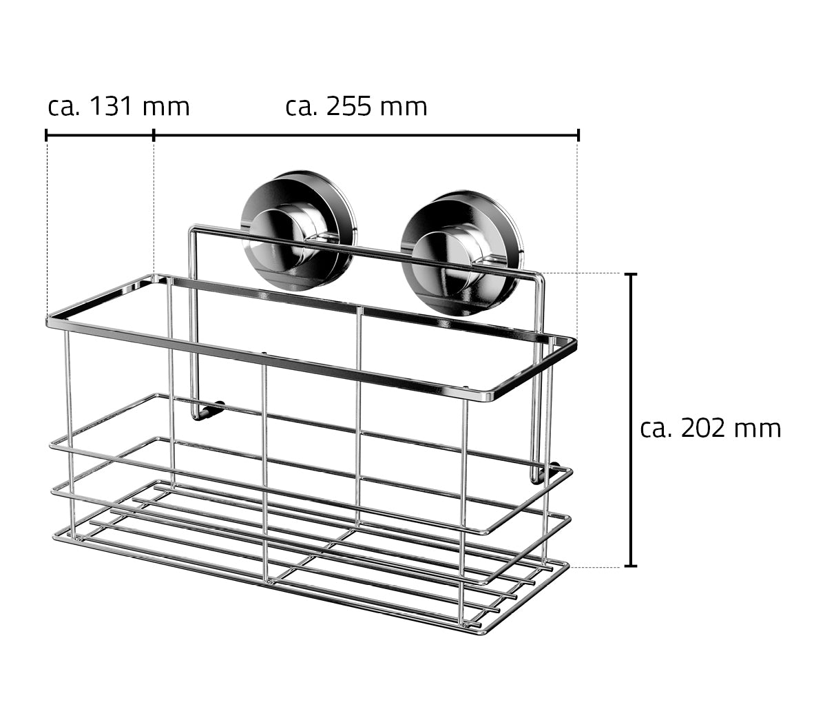 Z12010300 Doucherekje  255 X 208 X 133 Mm, Rvs/Kunststof
