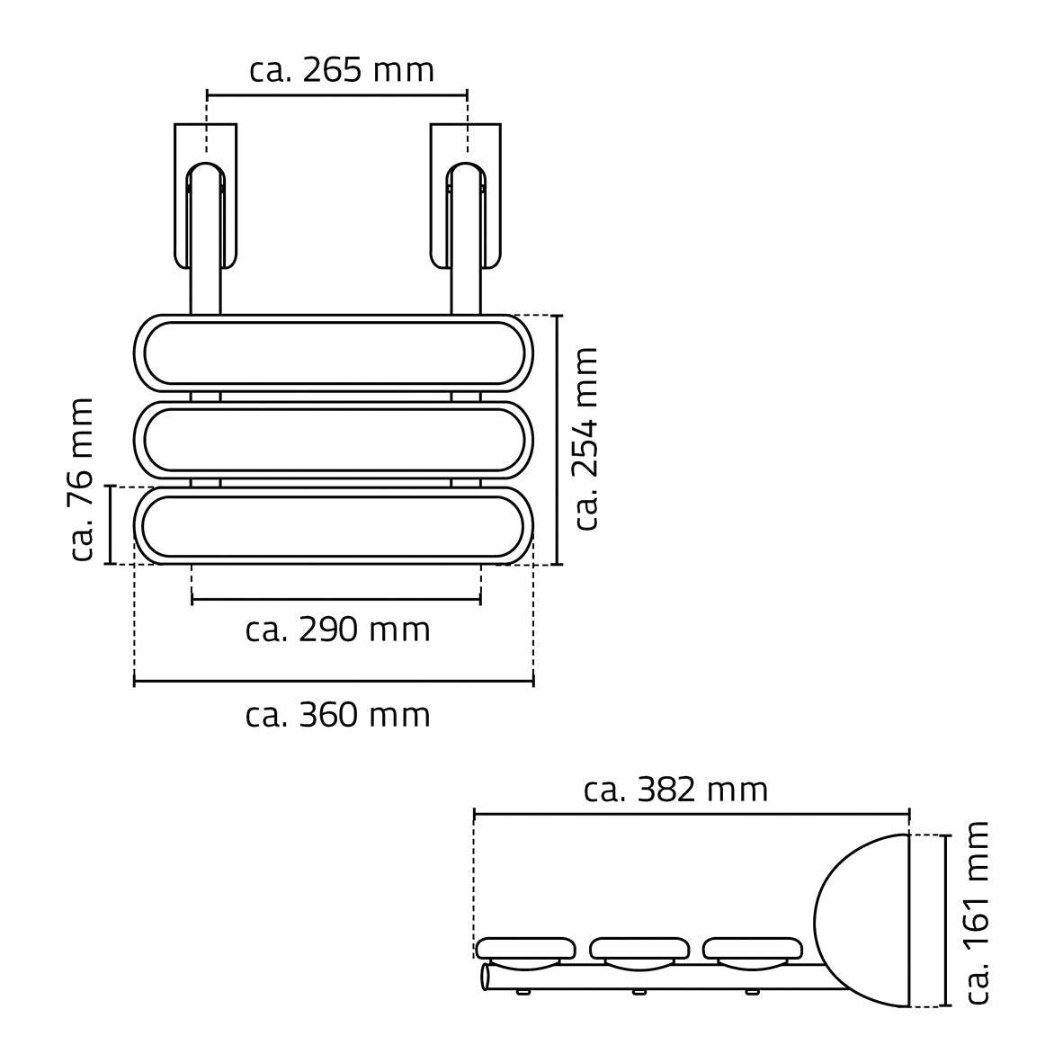Ridder Pro douchezitje opklapbaar grijs