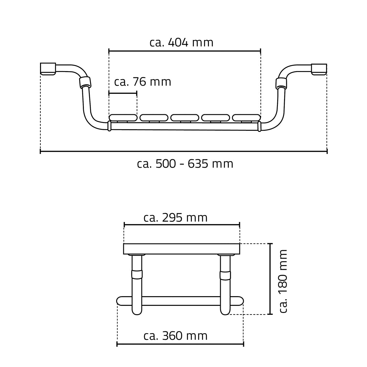 Ridder Pro Verstelbaar Badzitje Wiesbaden in het wit