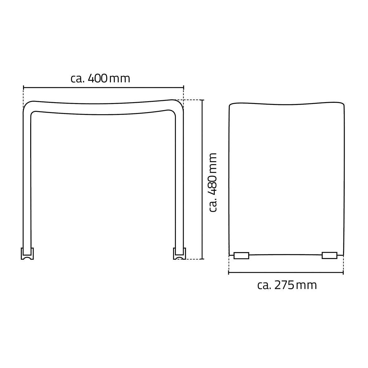 Wiesbaden Ridder Trendy transparante badkamerkruk