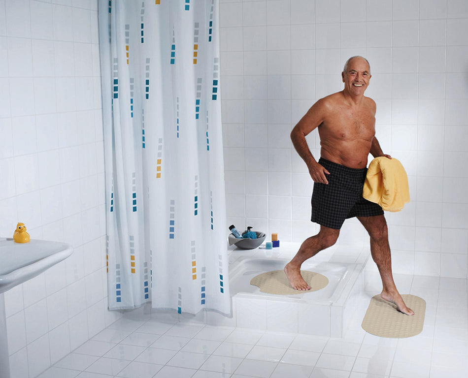 Wiesbaden Ridder Tecnoplus 38x89 cm witte antislip badmat