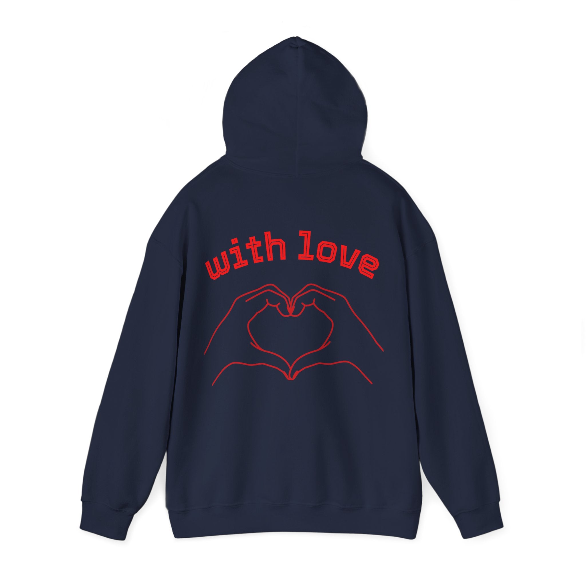 Heartfelt Love Hoodie, Unisex Hooded Sweatshirt for Couples, Valentine's Day Gift, Cozy Love Wear, Cute Friendship Sweatshirt - Goat Corp