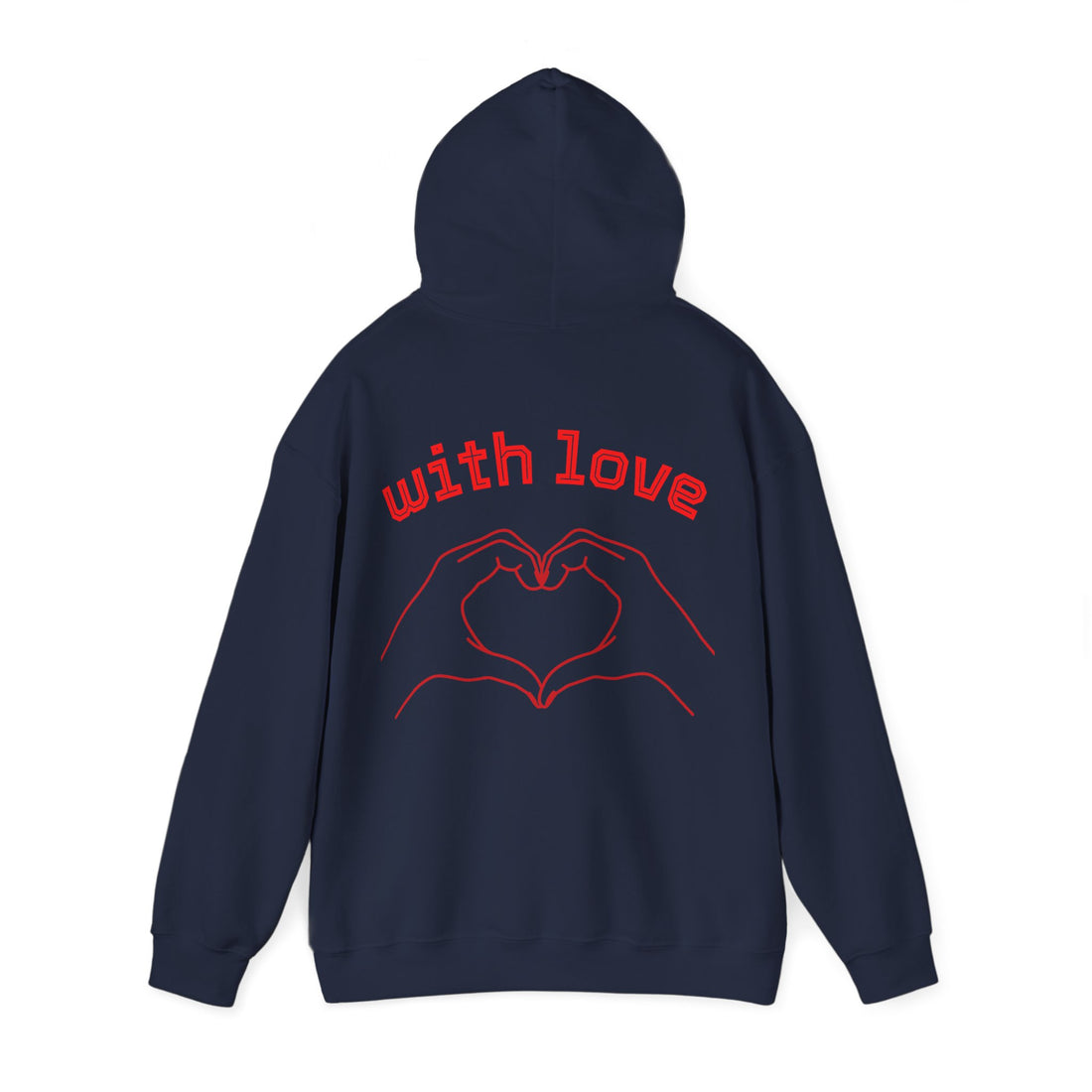 Heartfelt Love Hoodie, Unisex Hooded Sweatshirt for Couples, Valentine's Day Gift, Cozy Love Wear, Cute Friendship Sweatshirt - Goat Corp